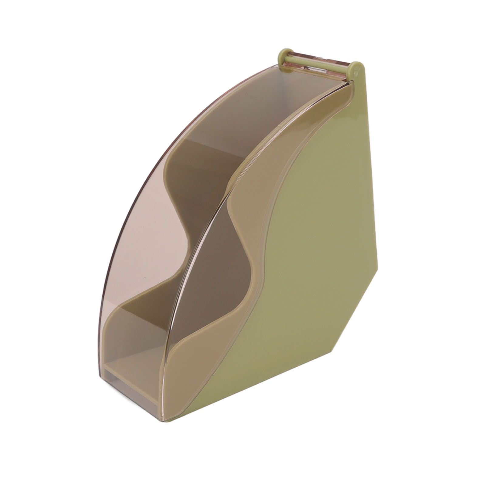 Coffee Filter Paper Storage Box Dustproof Plastic Filter Paper Rack Hand Brewed Coffee Filter Holder with Cover Green - Image 3