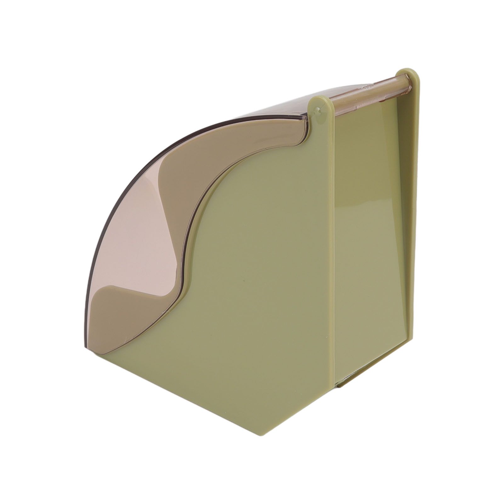 Coffee Filter Paper Storage Box Dustproof Plastic Filter Paper Rack Hand Brewed Coffee Filter Holder with Cover Green - Image 7
