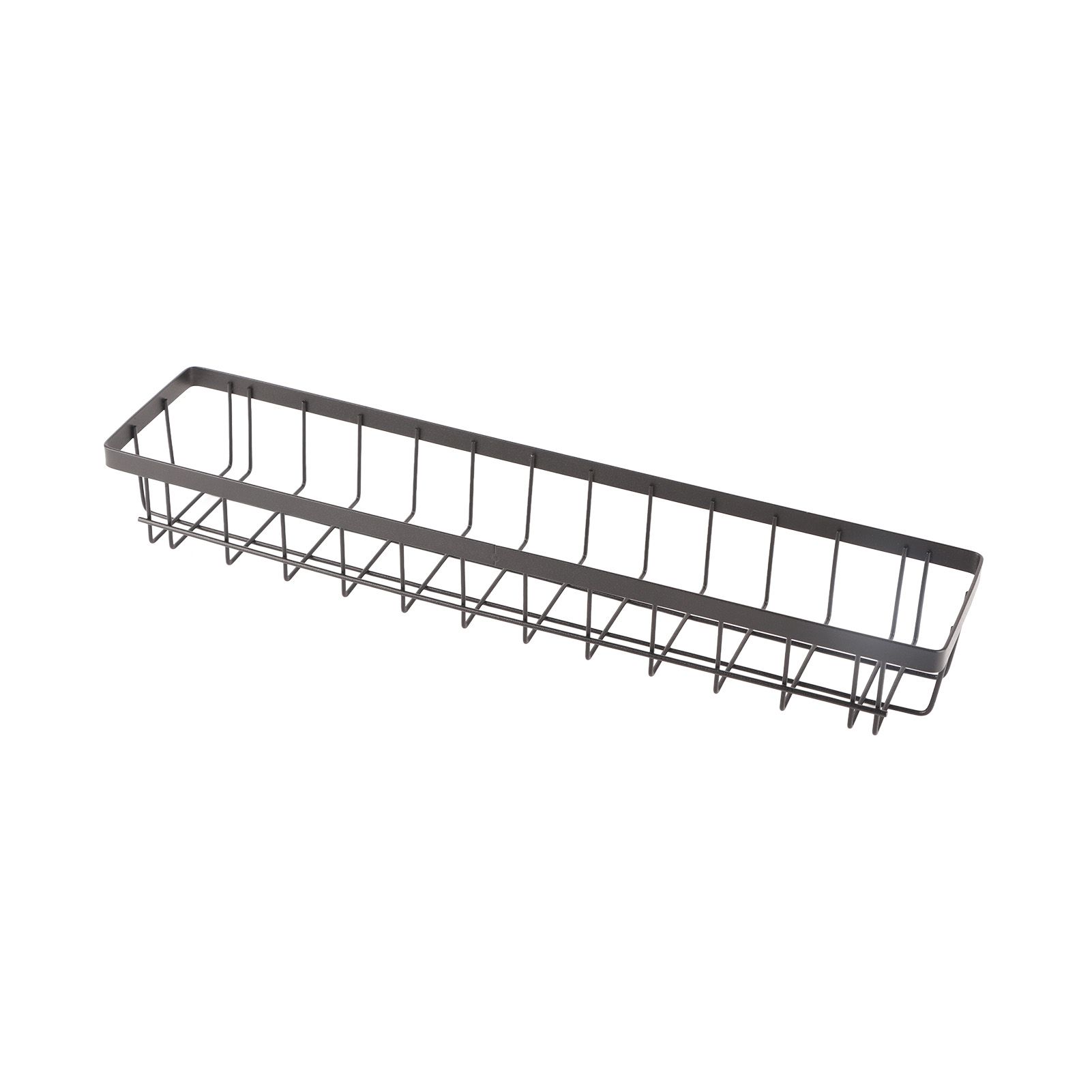 Refrigerator Hanging Shelf Nail Free with Hooks Black Refrigerator Spice Rack for Home Kitchen Double Layer - Image 5