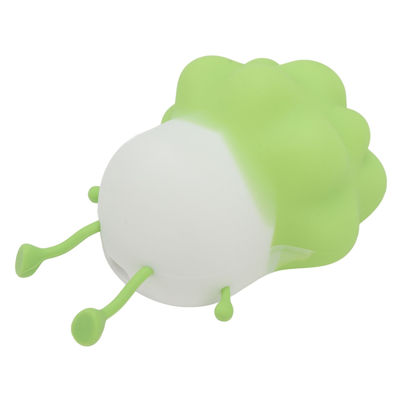 Cabbage Silicone Night Light Cartoon Vegetable Cell Phone Holder Decompression Rechargeable Night Lamp for Bedside Decor Green - Image 4
