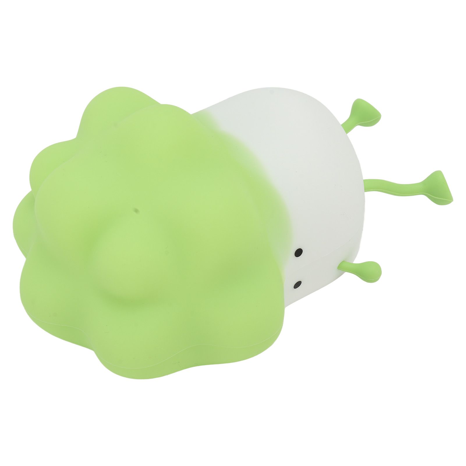 Cabbage Silicone Night Light Cartoon Vegetable Cell Phone Holder Decompression Rechargeable Night Lamp for Bedside Decor Green - Image 7