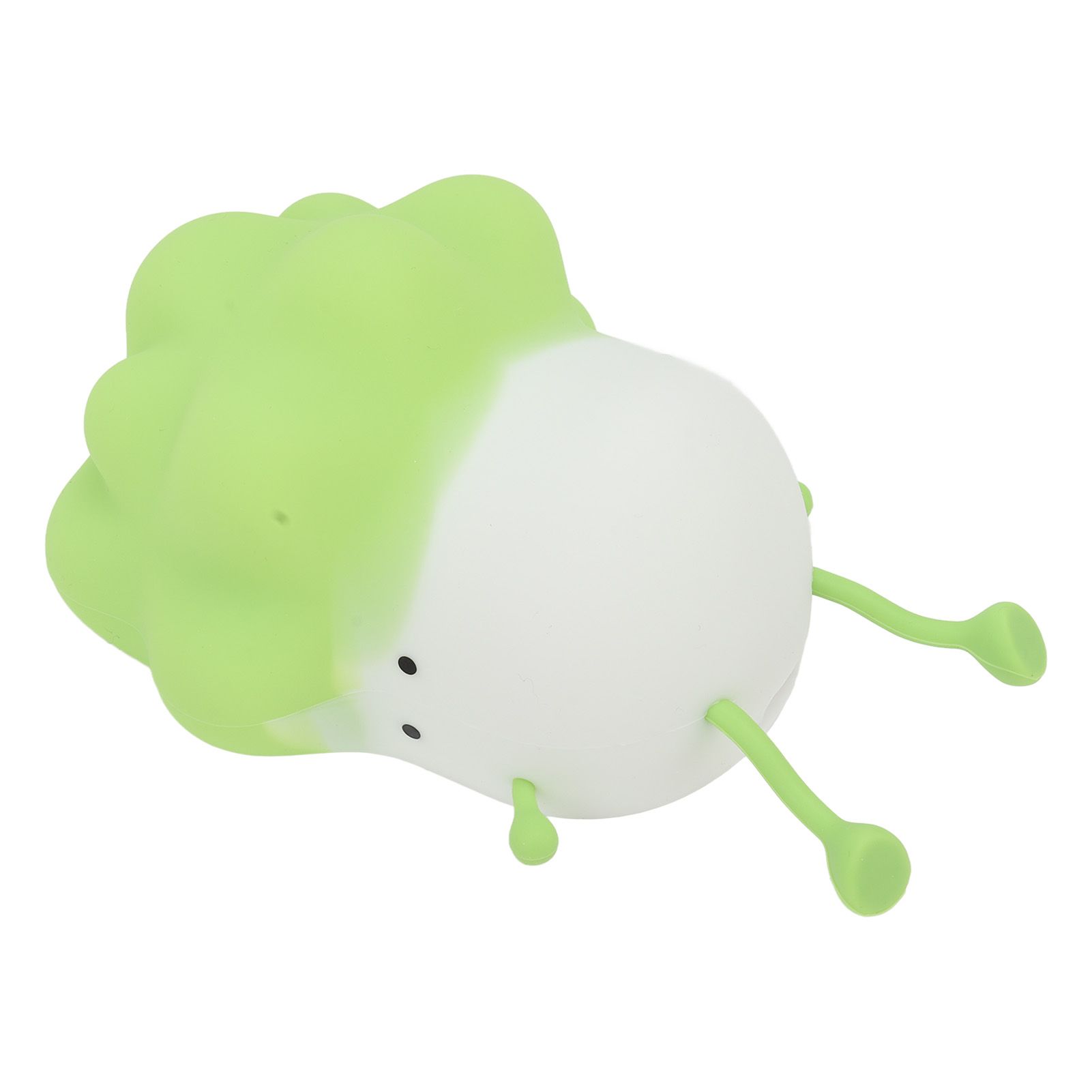 Cabbage Silicone Night Light Cartoon Vegetable Cell Phone Holder Decompression Rechargeable Night Lamp for Bedside Decor Green - Image 8