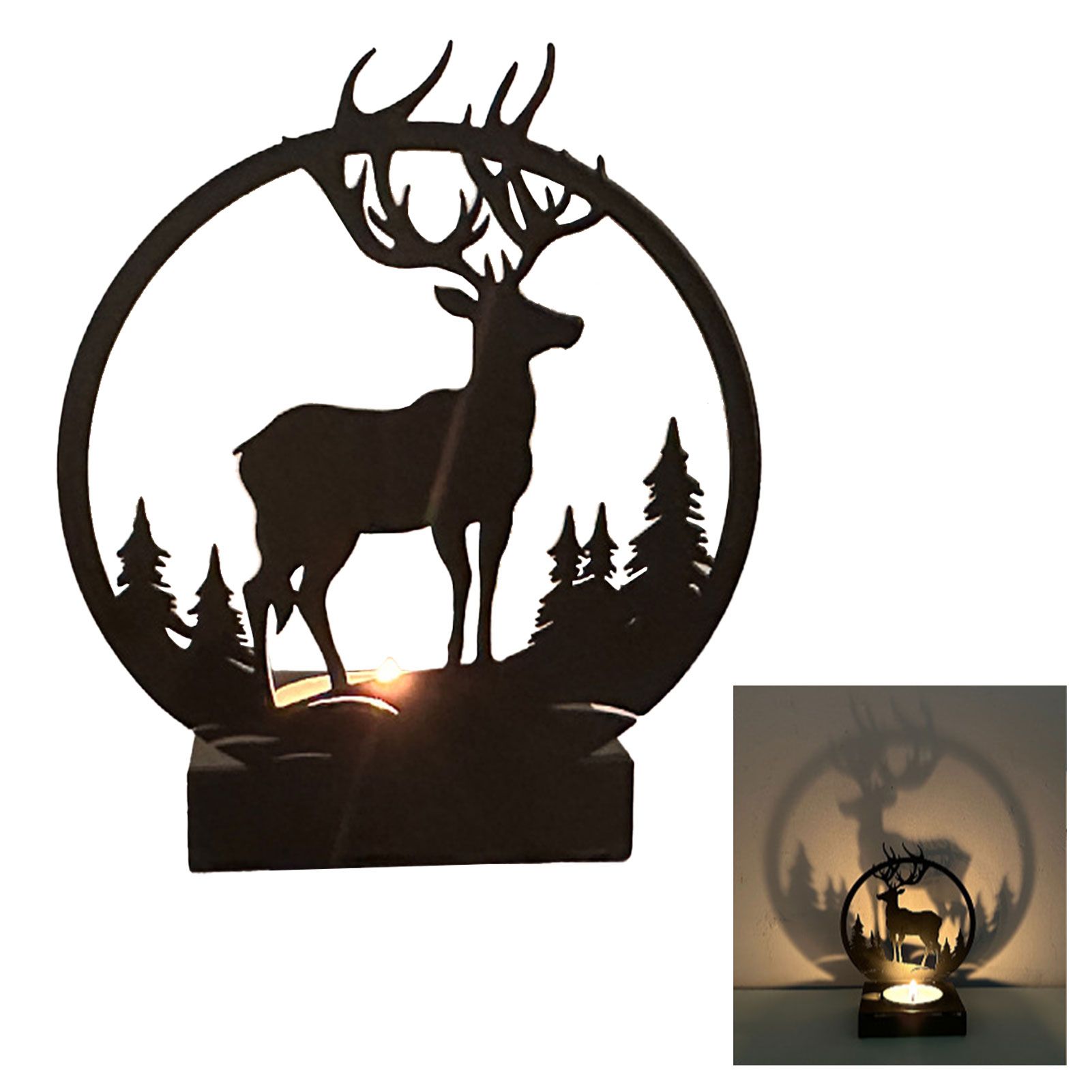 Candle Holder Elephant Look Durable Decorative Candle Holder Bracket for Home - Image 1
