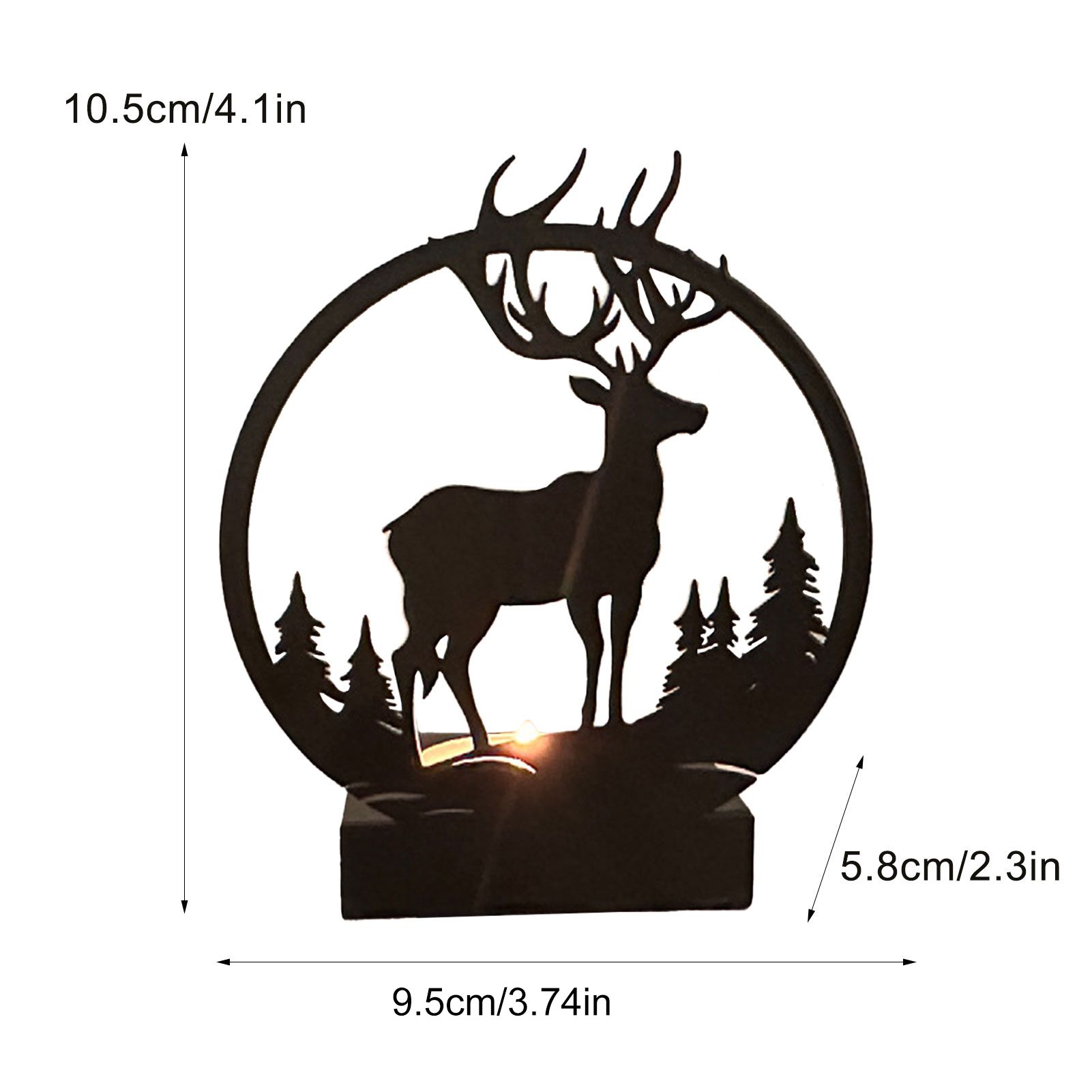 Candle Holder Elephant Look Durable Decorative Candle Holder Bracket for Home - Image 2