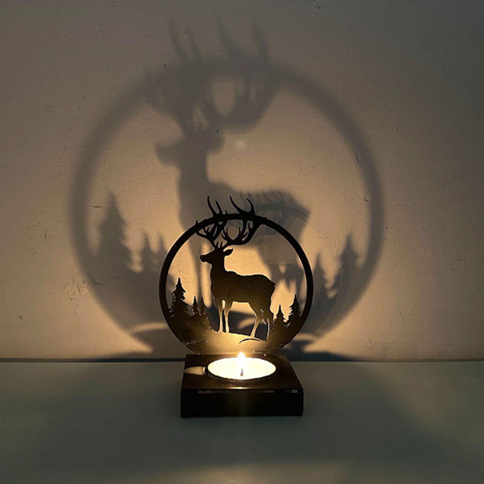 Candle Holder Elephant Look Durable Decorative Candle Holder Bracket for Home - Image 3