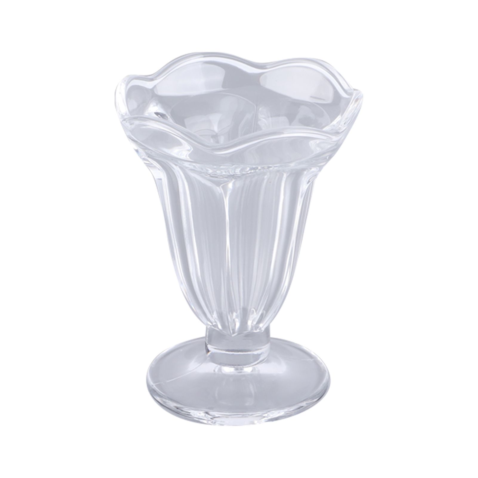 6pcs Ice Cream Cup Creative Unique Flower Sundae Glass Cup Multifunctional Transparent Dessert Cups - Image 2