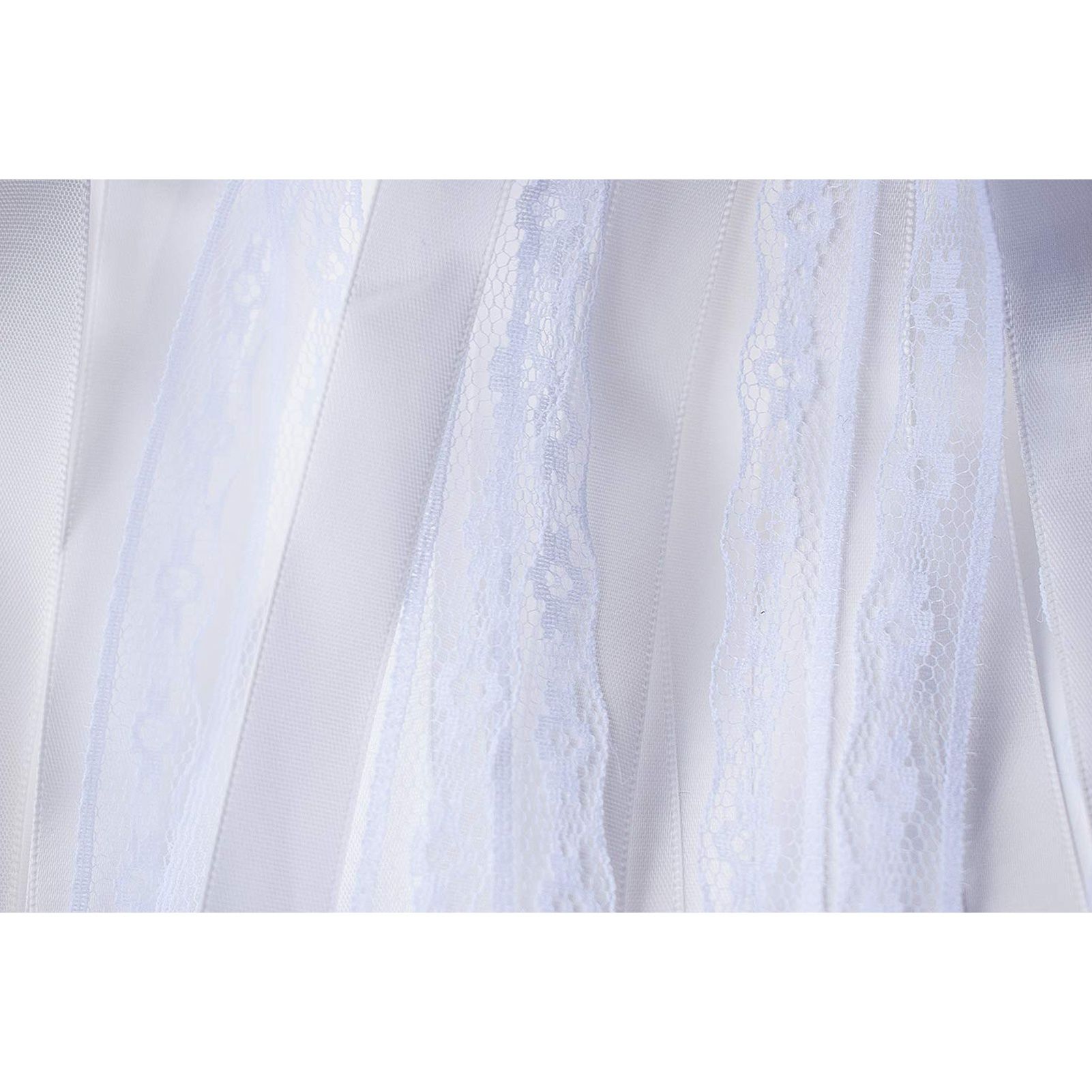 Lace Ribbon Fairy Wand Streamer Stick with Bell Ribbon Magic Wand Decoration for Lawn Wedding Festival Party - Image 3