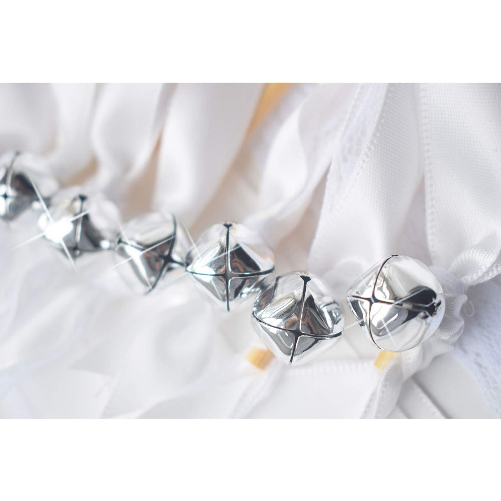 Lace Ribbon Fairy Wand Streamer Stick with Bell Ribbon Magic Wand Decoration for Lawn Wedding Festival Party - Image 4