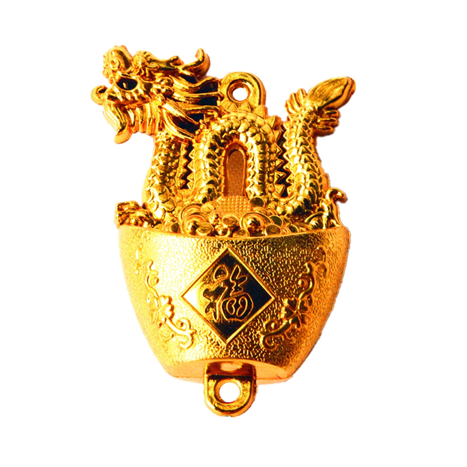 Hanging Plated Pendant Decoration Dragon Charm Year of The Dragon Hanging Ornament for Car Home Office - Image 4