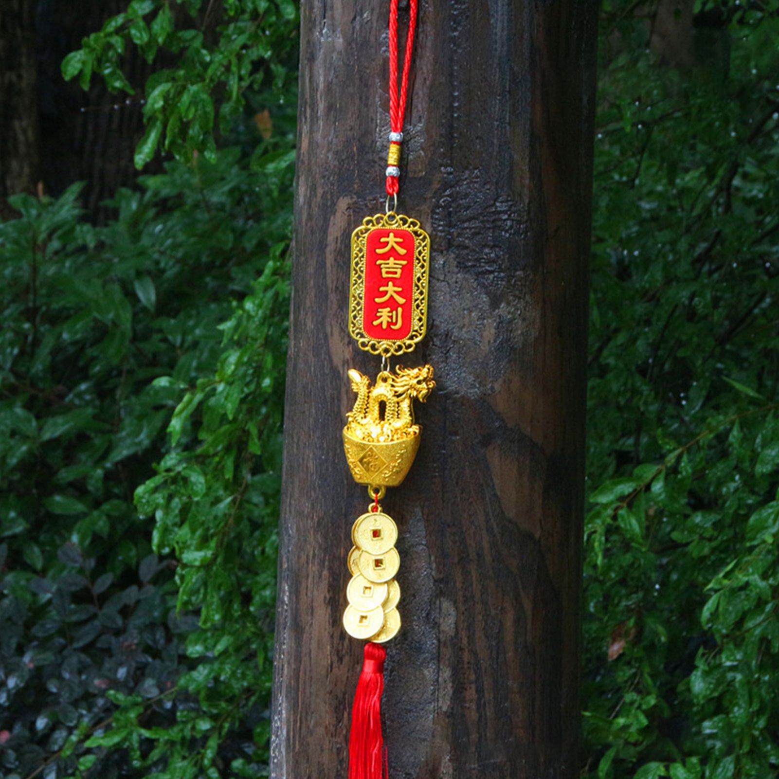 Hanging Plated Pendant Decoration Dragon Charm Year of The Dragon Hanging Ornament for Car Home Office - Image 8
