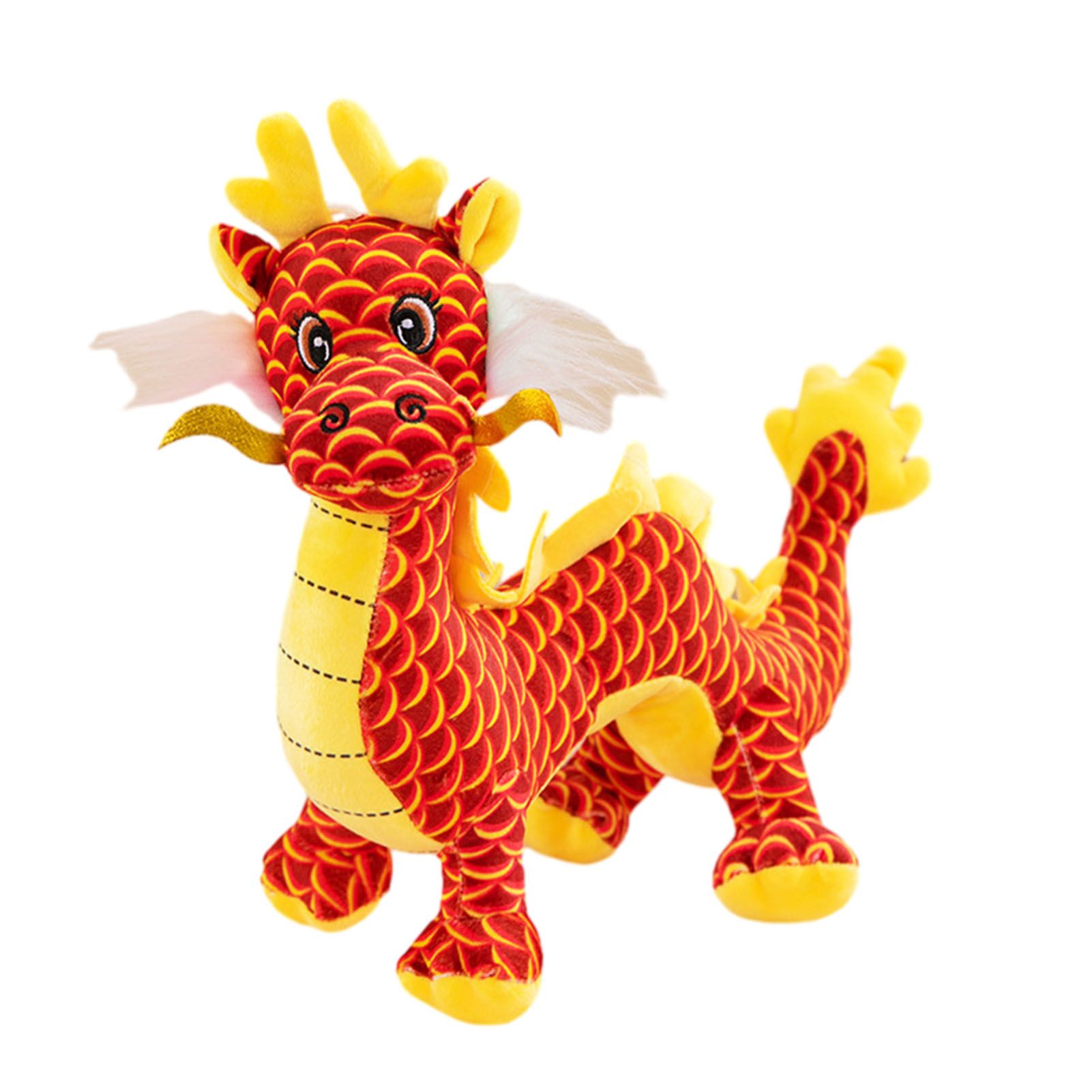 New Year Dragon Mascot Simulation Dragon Doll Zodiac Dragon Plush Toy - Image 1