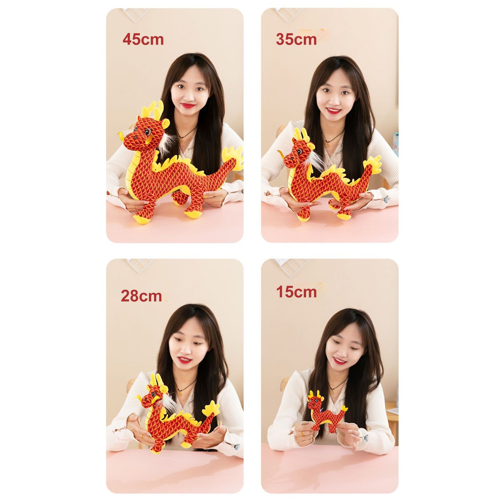 New Year Dragon Mascot Simulation Dragon Doll Zodiac Dragon Plush Toy - Image 6
