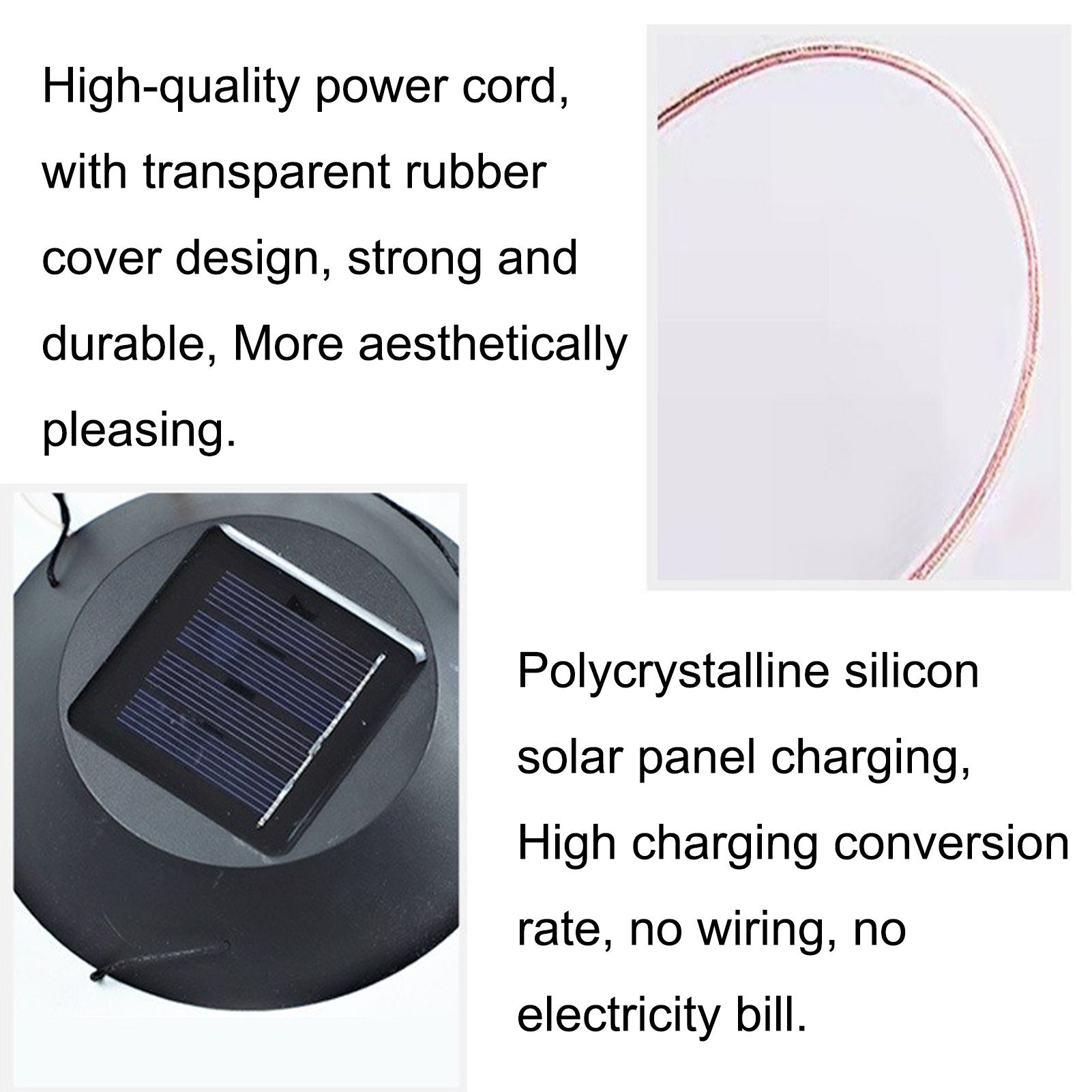 Yard Solar Wind Chime Light LED Solar Powered Wind Chimes Hanging Lamp for Patio Garden - Image 4