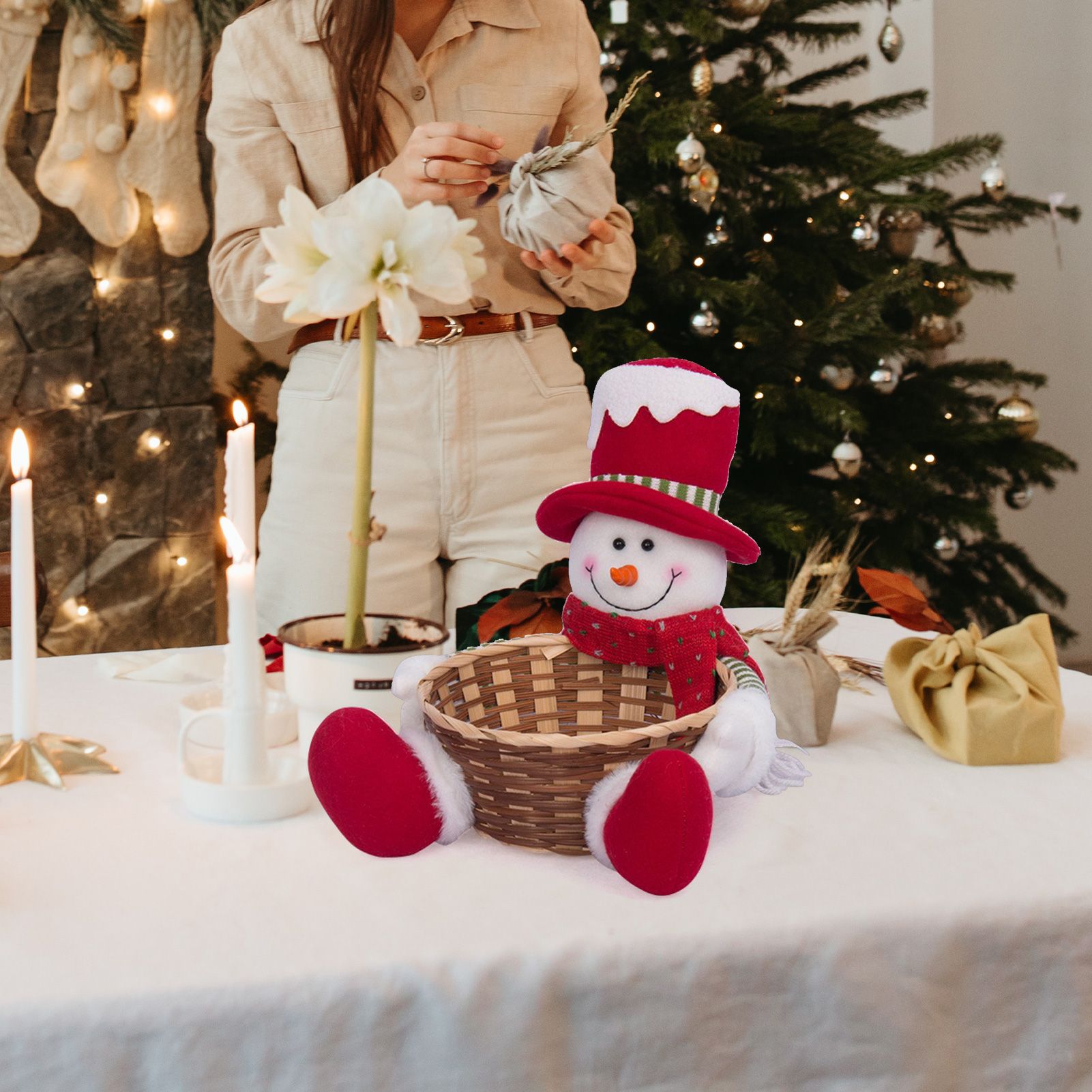 Christmas Fruit Basket Children's Gift Candy Box Christmas Candy Basket - Image 4