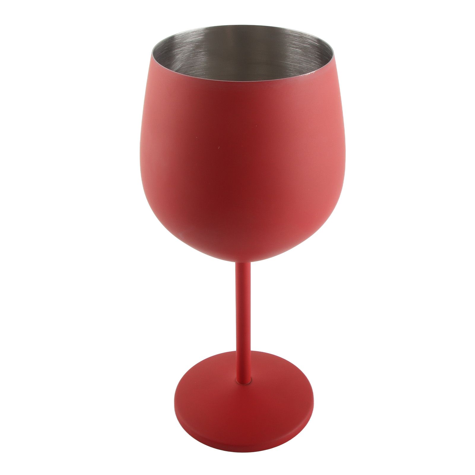 4 PCS 18oz Stainless Steel Matte Wine Glasses Red - Image 3