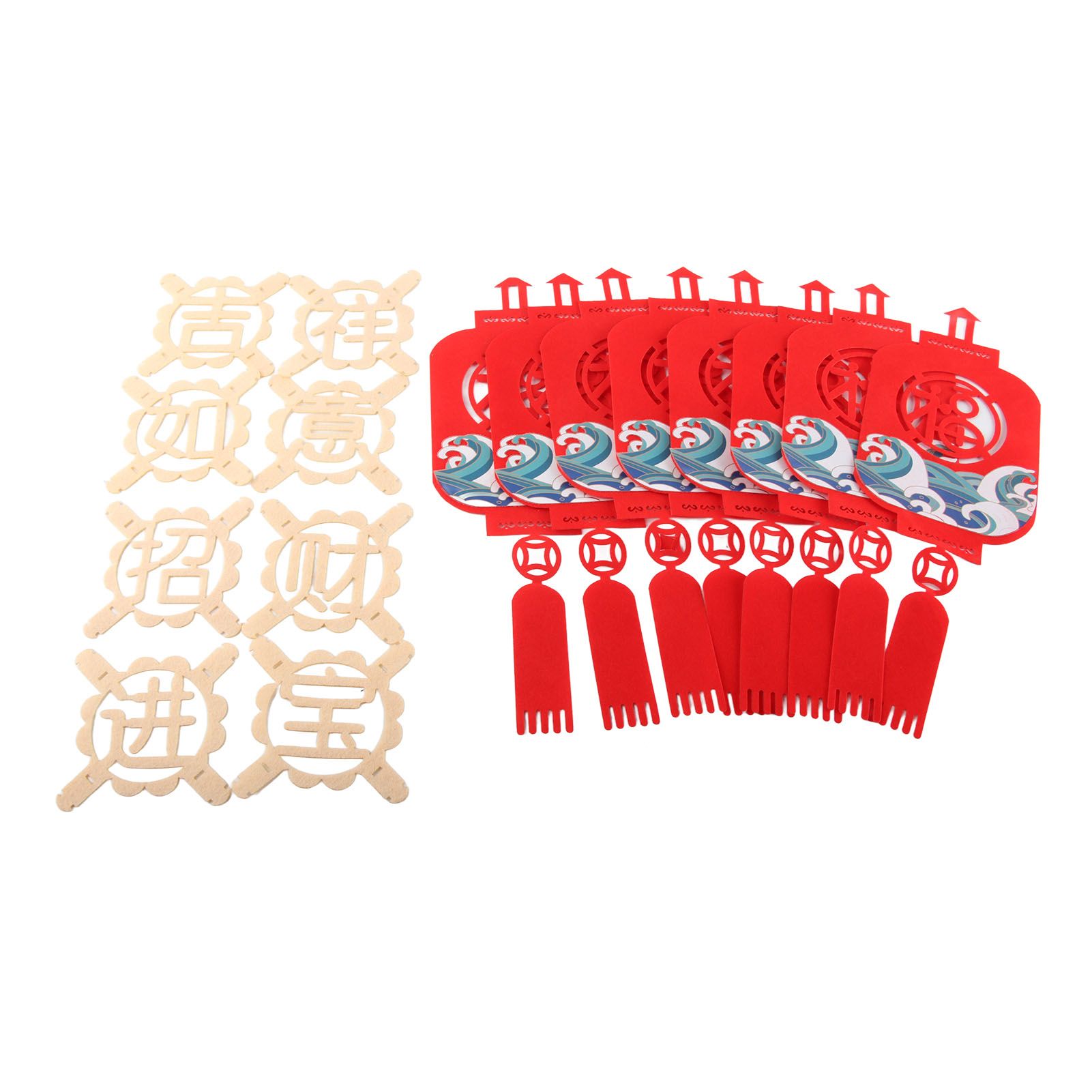 Traditional Chinese New Year Hanging Decoration Spring Festival Banner Pendant for Home Decor - Image 1