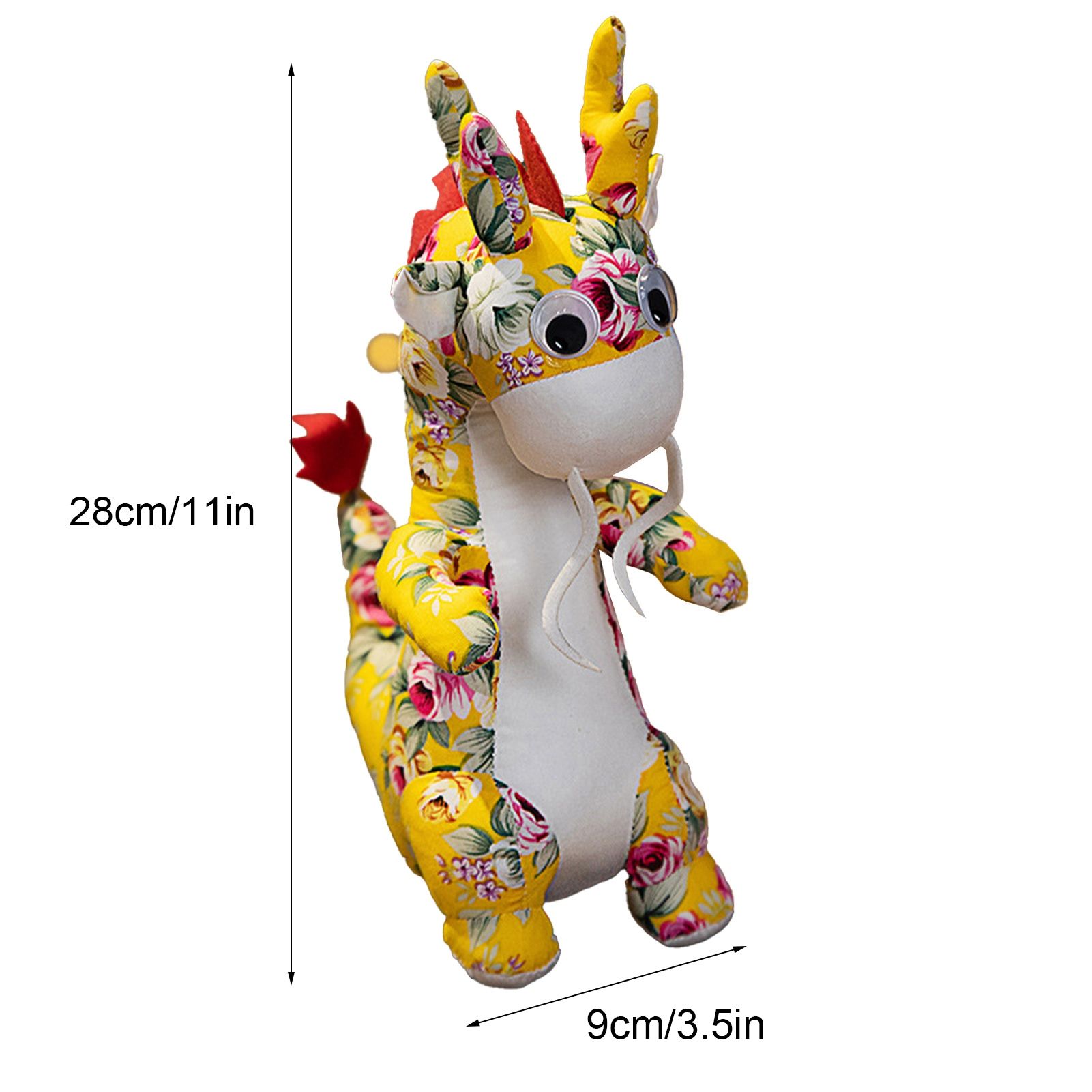 New Year Dragon Mascot Simulation Dragon Doll Zodiac Dragon Plush Toy - Image 2