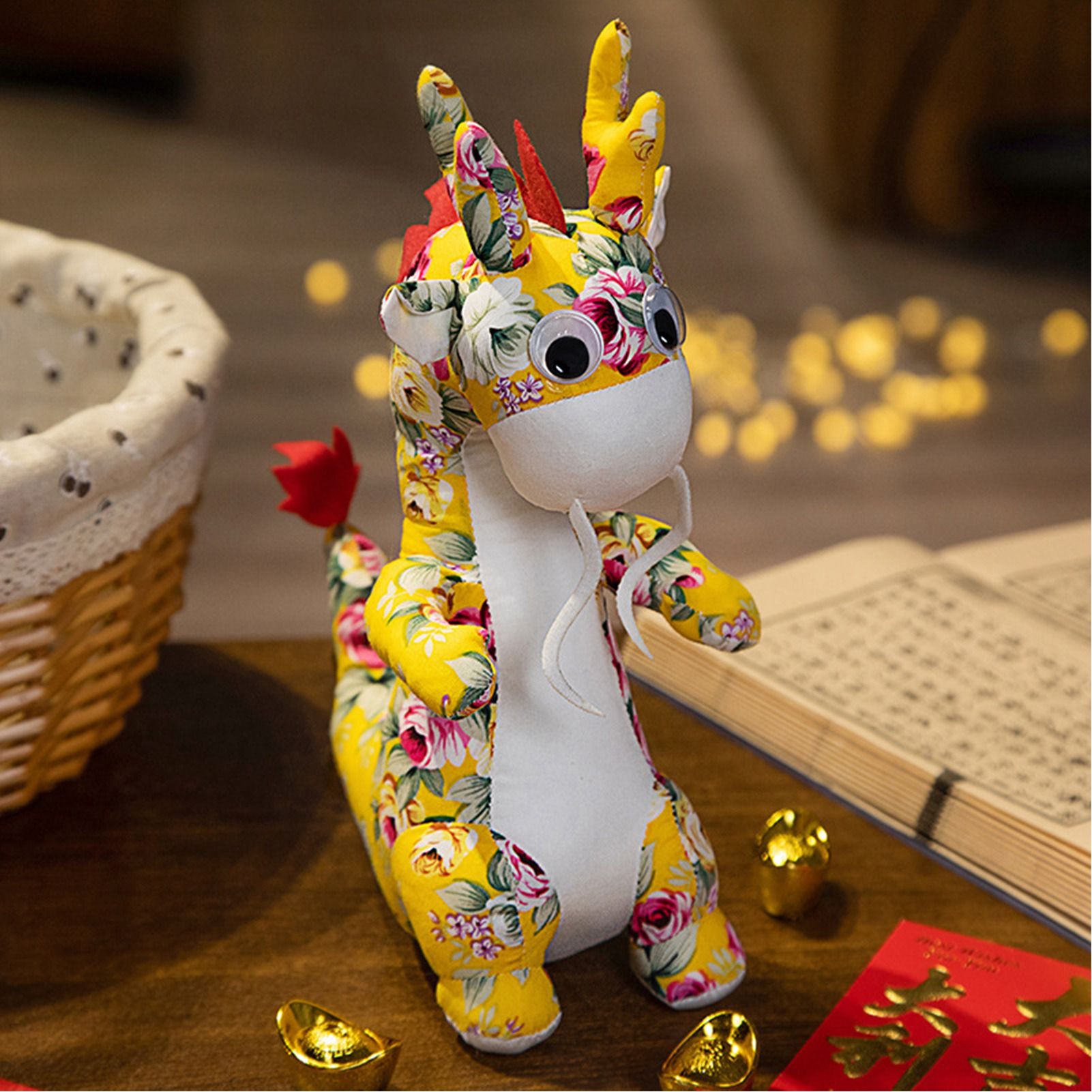 New Year Dragon Mascot Simulation Dragon Doll Zodiac Dragon Plush Toy - Image 3
