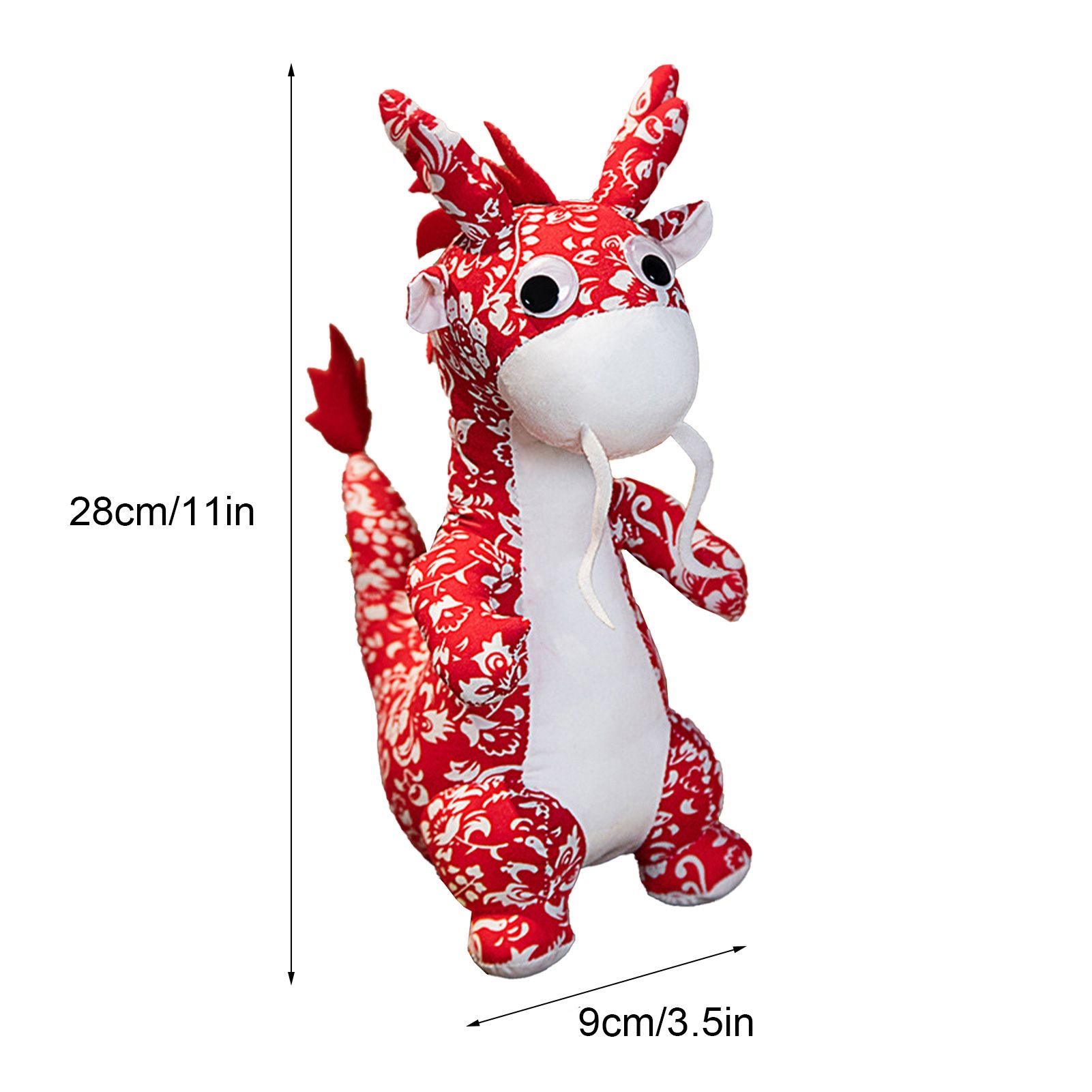 New Year Dragon Mascot Simulation Dragon Doll Zodiac Dragon Plush Toy - Image 2