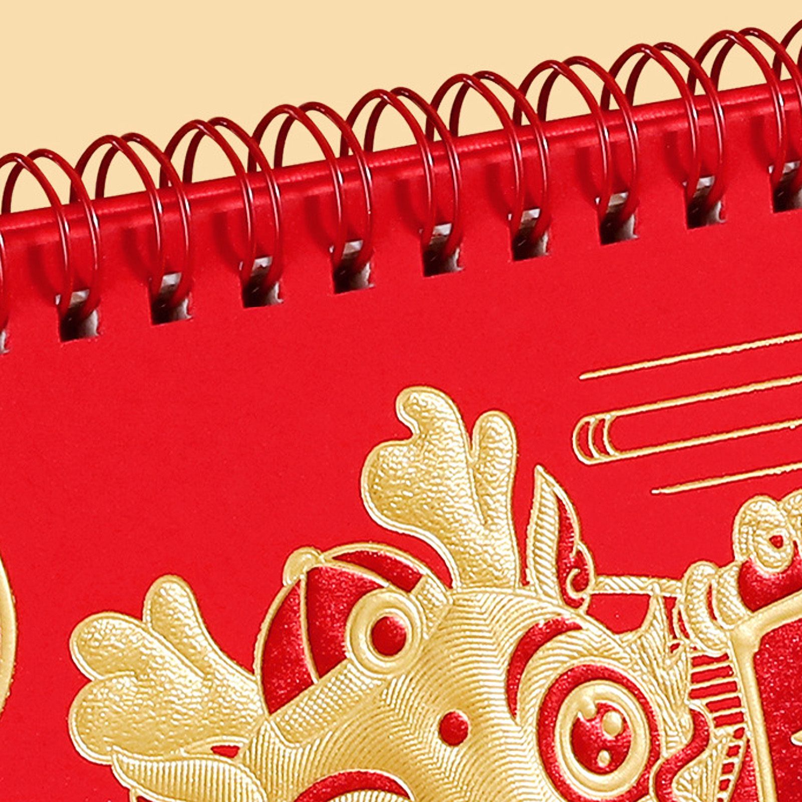 Dragon Year Desk Calendar Freestanding Flip Calendar Chinese New Year Calendar Monthly Desktop Calendar Year of The Dragon Calendar for Home Office - Image 2