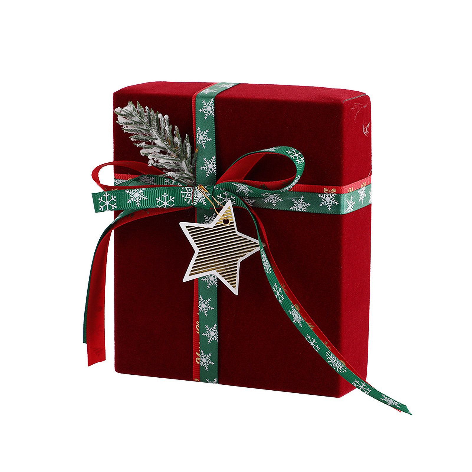 Red Velvet New Year's Gift Box Christmas Eve Apple Decoration - Image 1