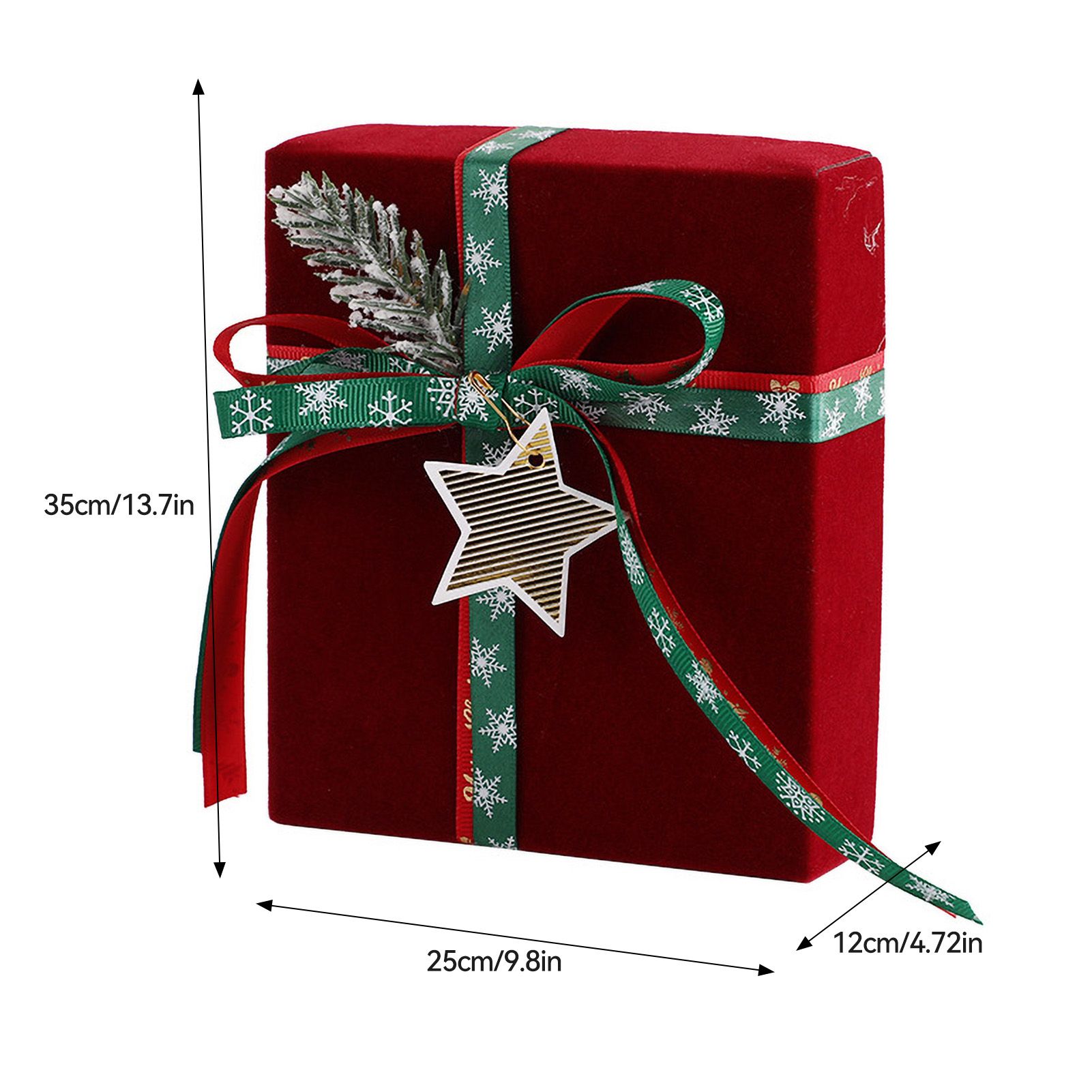 Red Velvet New Year's Gift Box Christmas Eve Apple Decoration - Image 2