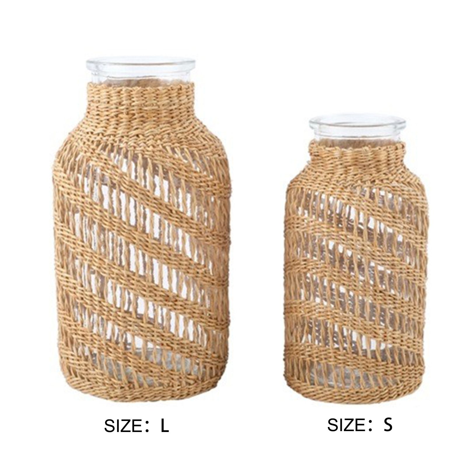 Weaving Vases Rattan Weaving Vases Living Room Home Decoration - Image 3