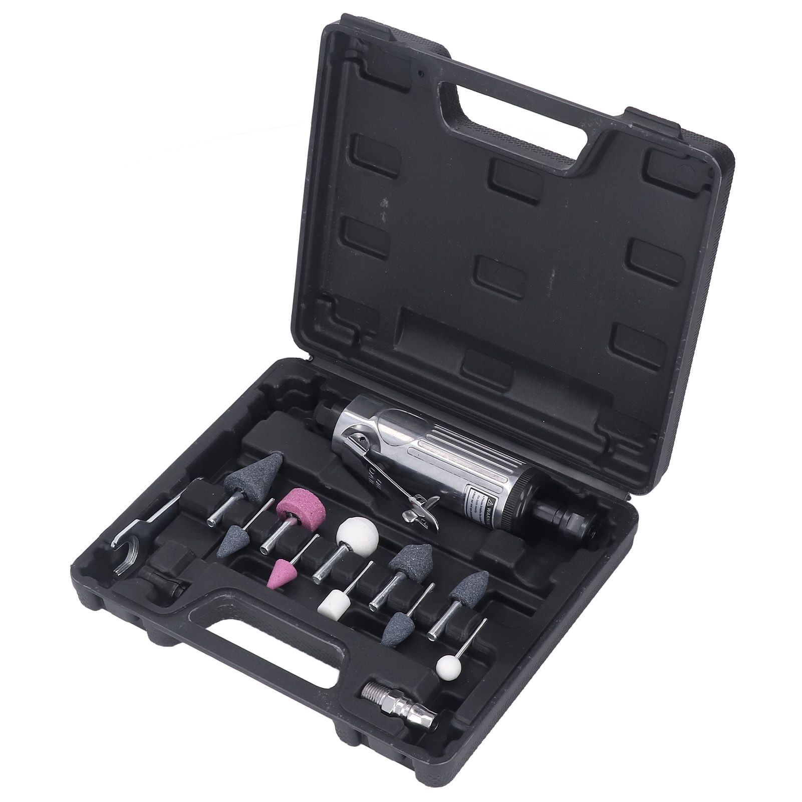 1/4in Air Die Grinder Kit Portable Pneumatic Polishing Grinding Machine Straight Handle 22000RPM - Image 2