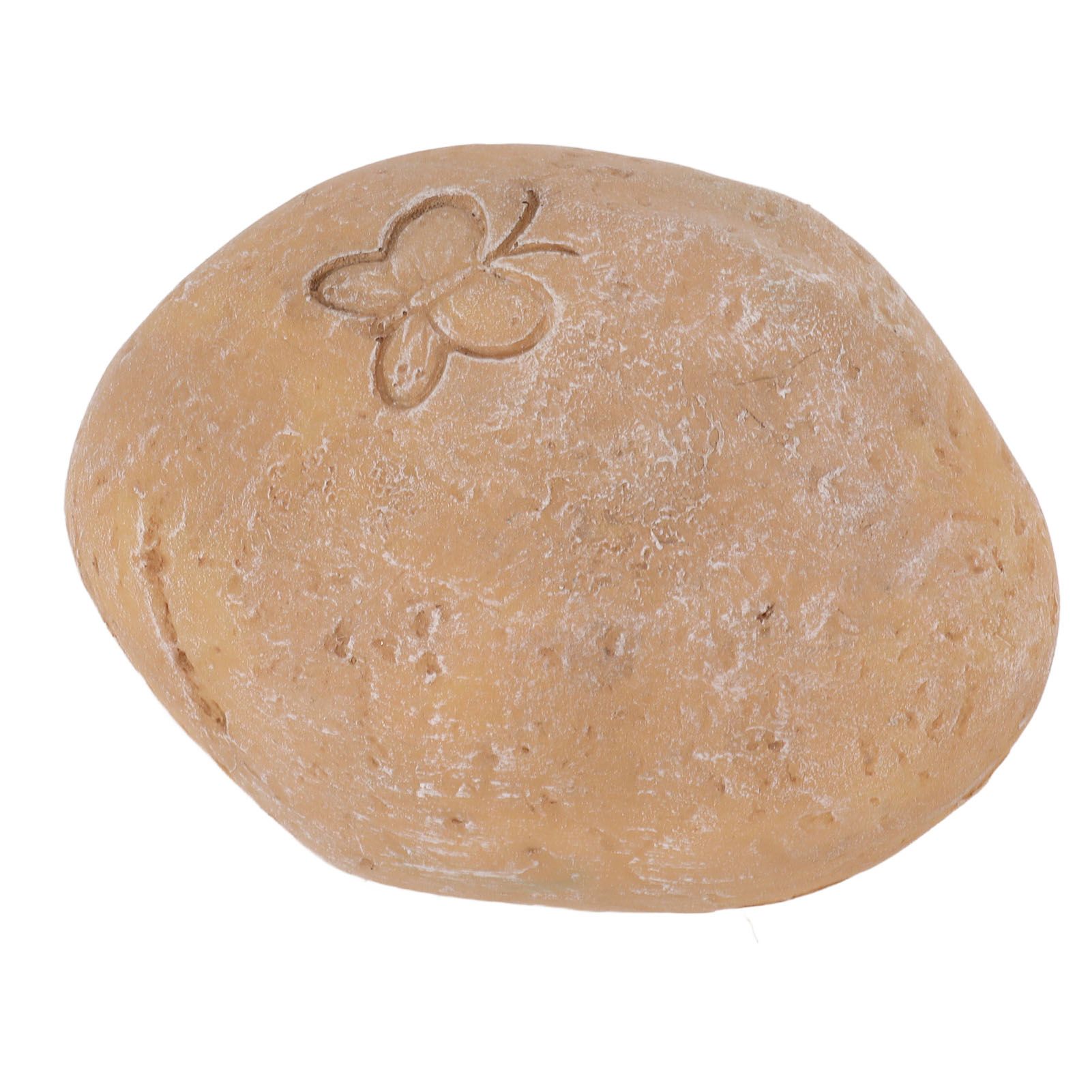 Pet Memorial Garden Stone DIY Butterfly Print Pet Cat Dog Grave Marker Resin Pet Memorial Gift Stone Sand Yellow - Image 2
