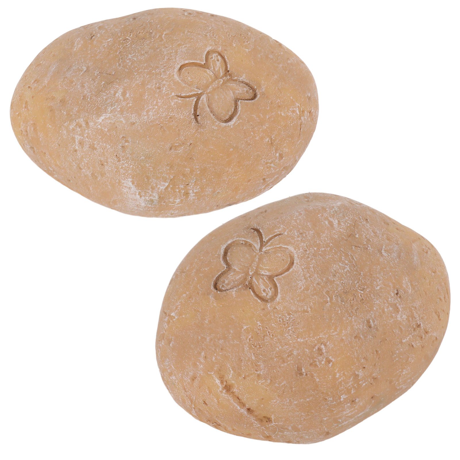 Pet Memorial Garden Stone DIY Butterfly Print Pet Cat Dog Grave Marker Resin Pet Memorial Gift Stone Sand Yellow - Image 7