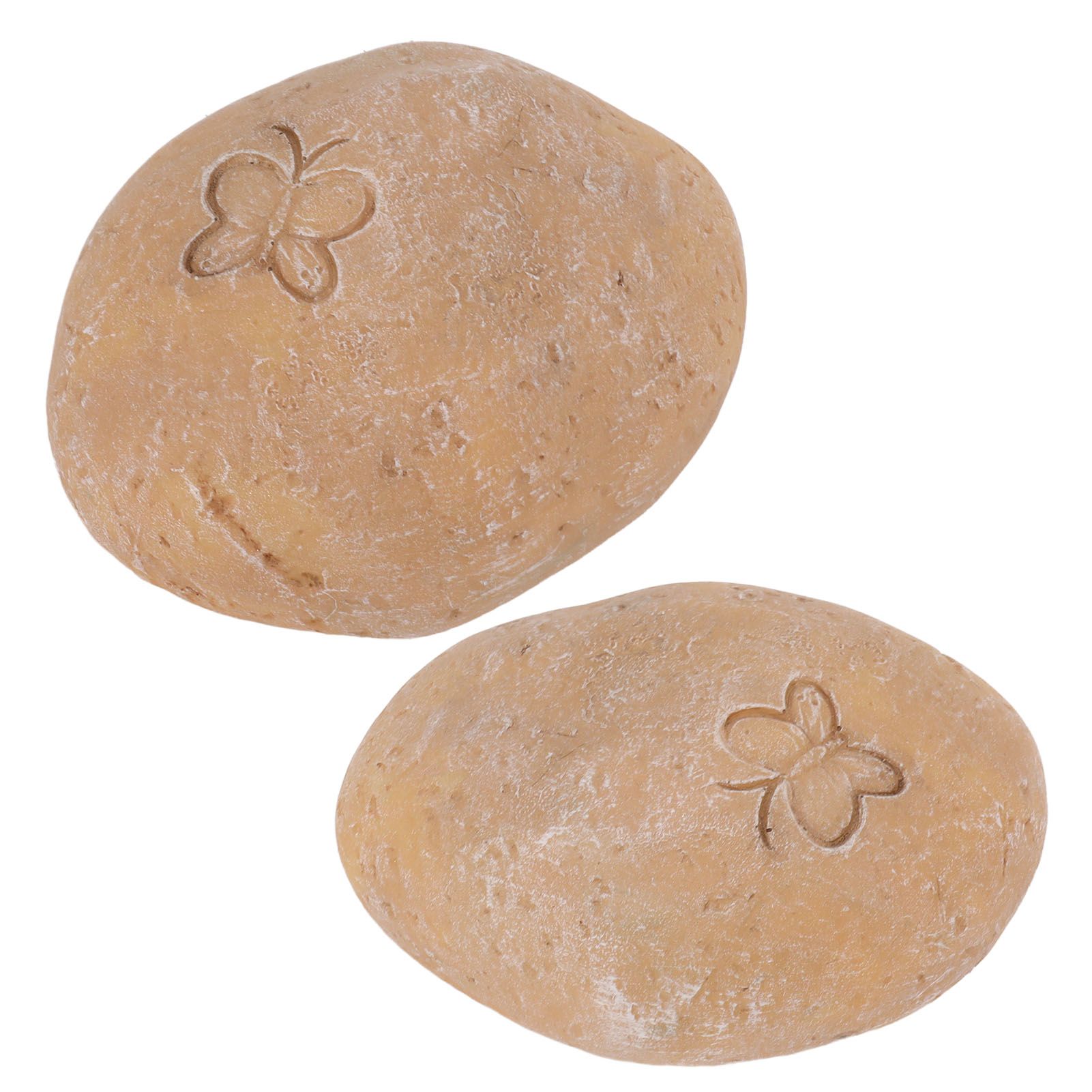 Pet Memorial Garden Stone DIY Butterfly Print Pet Cat Dog Grave Marker Resin Pet Memorial Gift Stone Sand Yellow - Image 8