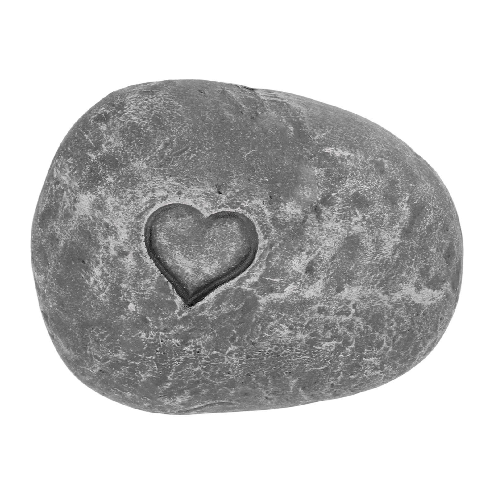 Pet Memorial Garden Stone DIY Lettering Simulation Pebbles Pet Grave Marker for Dogs Cats Love Stone Grey - Image 1