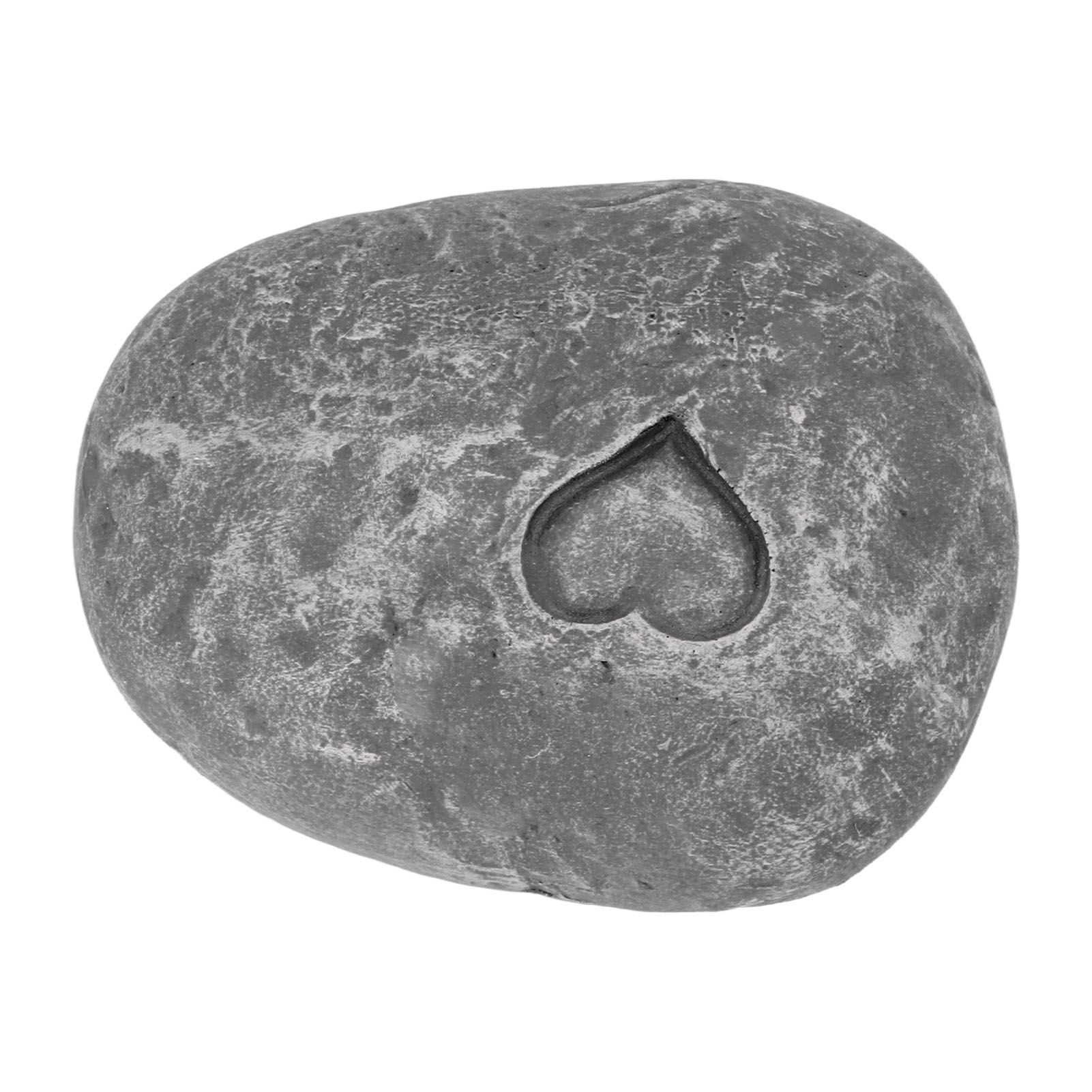 Pet Memorial Garden Stone DIY Lettering Simulation Pebbles Pet Grave Marker for Dogs Cats Love Stone Grey - Image 3
