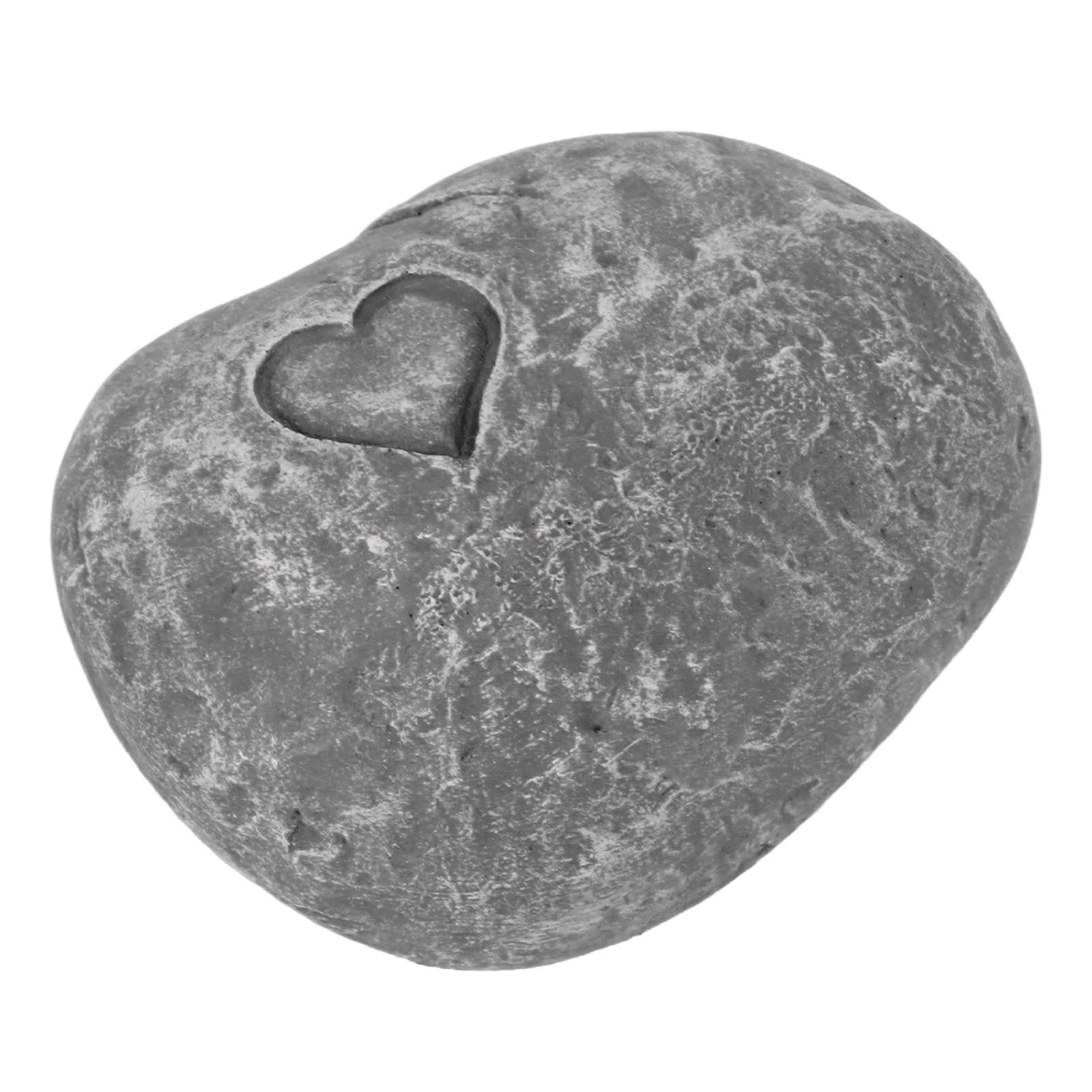 Pet Memorial Garden Stone DIY Lettering Simulation Pebbles Pet Grave Marker for Dogs Cats Love Stone Grey - Image 4
