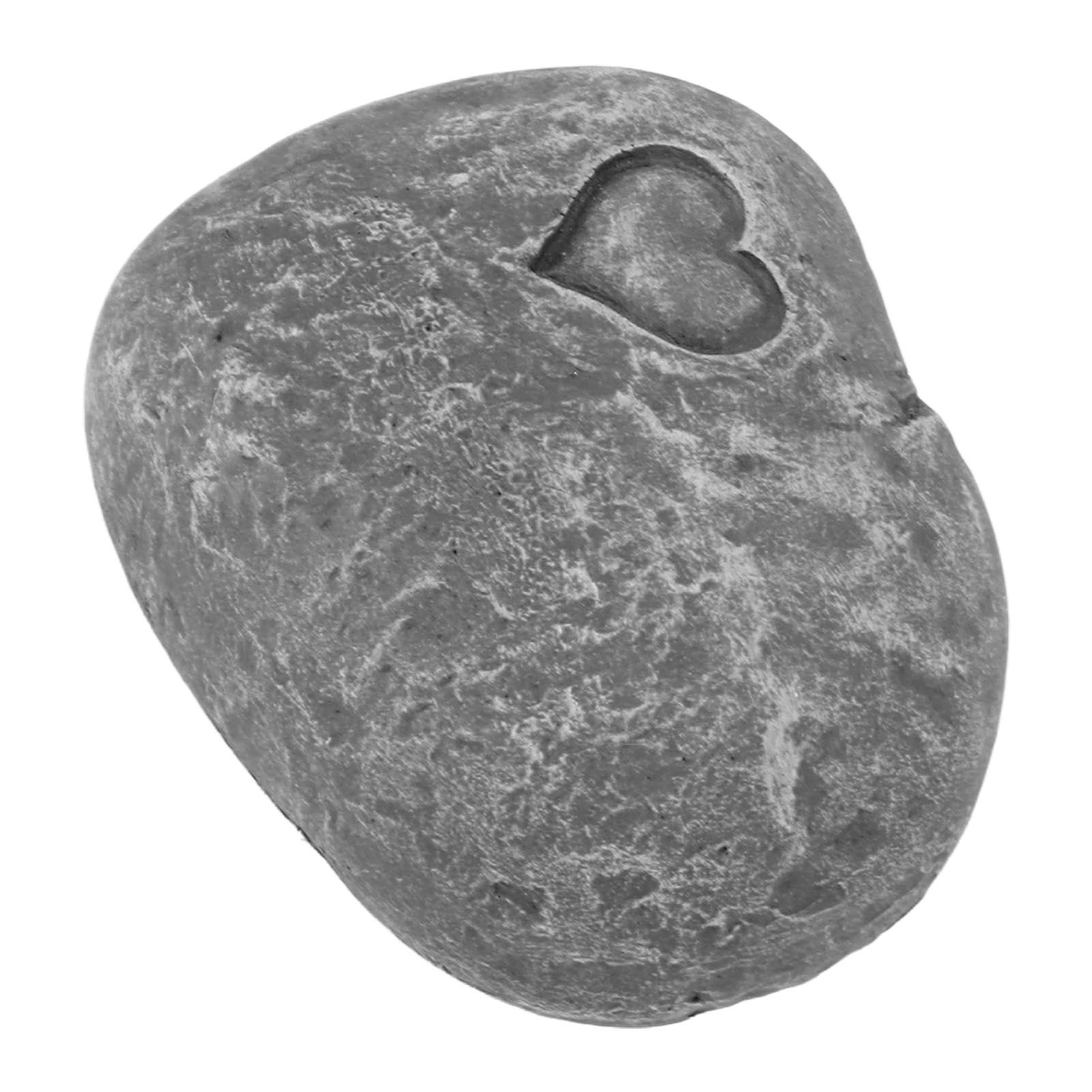 Pet Memorial Garden Stone DIY Lettering Simulation Pebbles Pet Grave Marker for Dogs Cats Love Stone Grey - Image 5