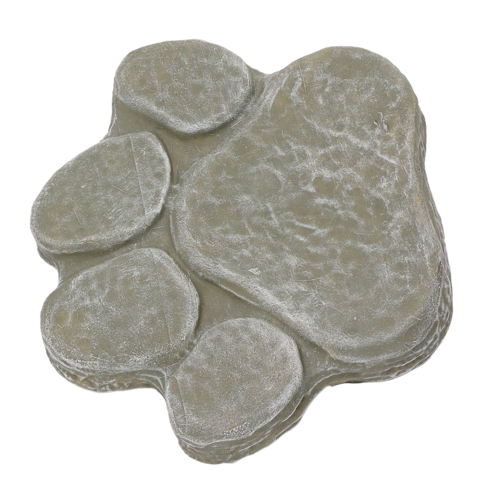 Dog Pawprint Memorial Stone DIY Lettering Dog Grave Marker Pet Monument for Outdoor Lawn Patio Mossy Green - Image 2