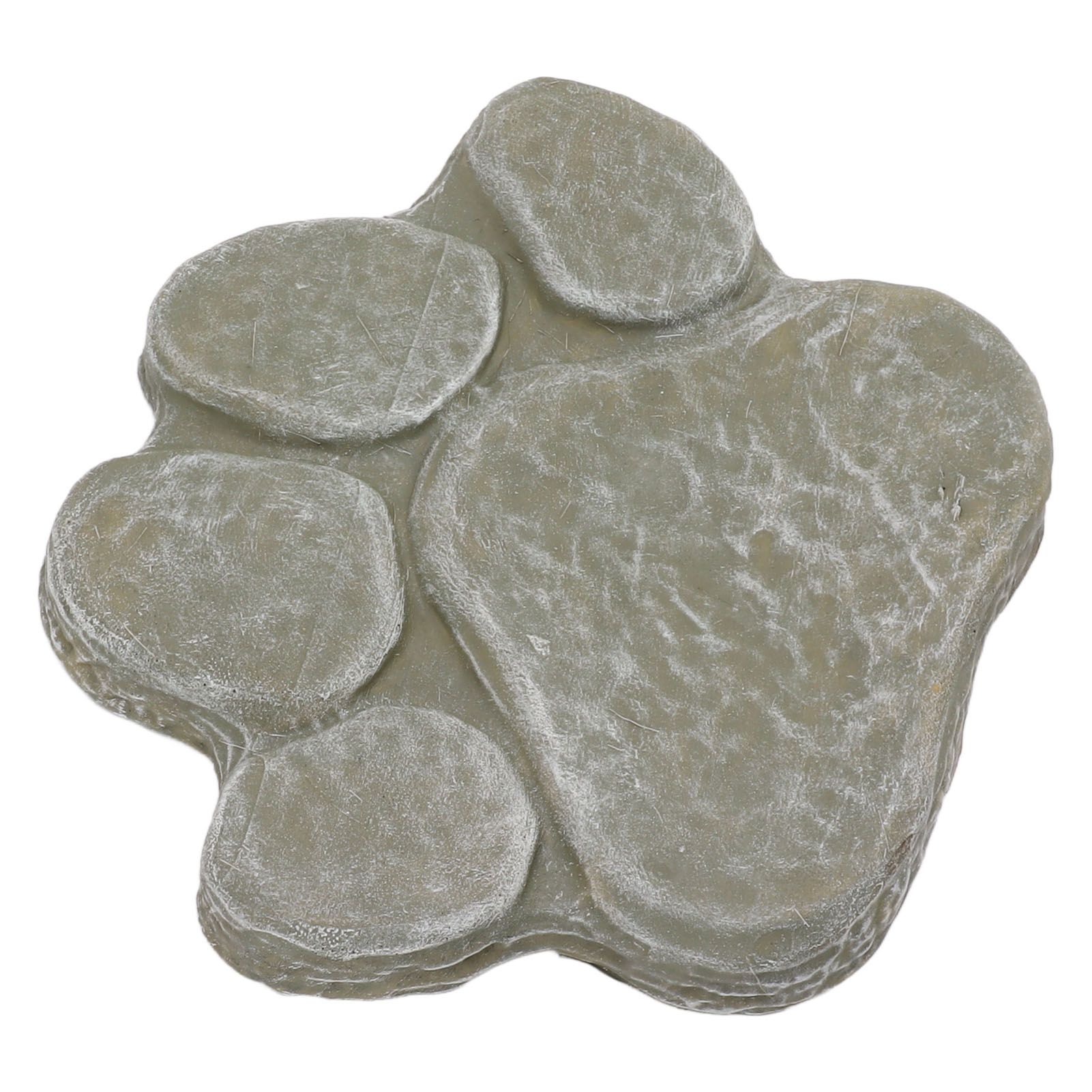 Dog Pawprint Memorial Stone DIY Lettering Dog Grave Marker Pet Monument for Outdoor Lawn Patio Mossy Green - Image 3