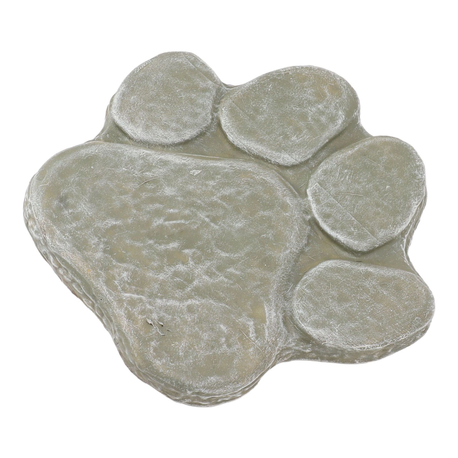 Dog Pawprint Memorial Stone DIY Lettering Dog Grave Marker Pet Monument for Outdoor Lawn Patio Mossy Green - Image 5