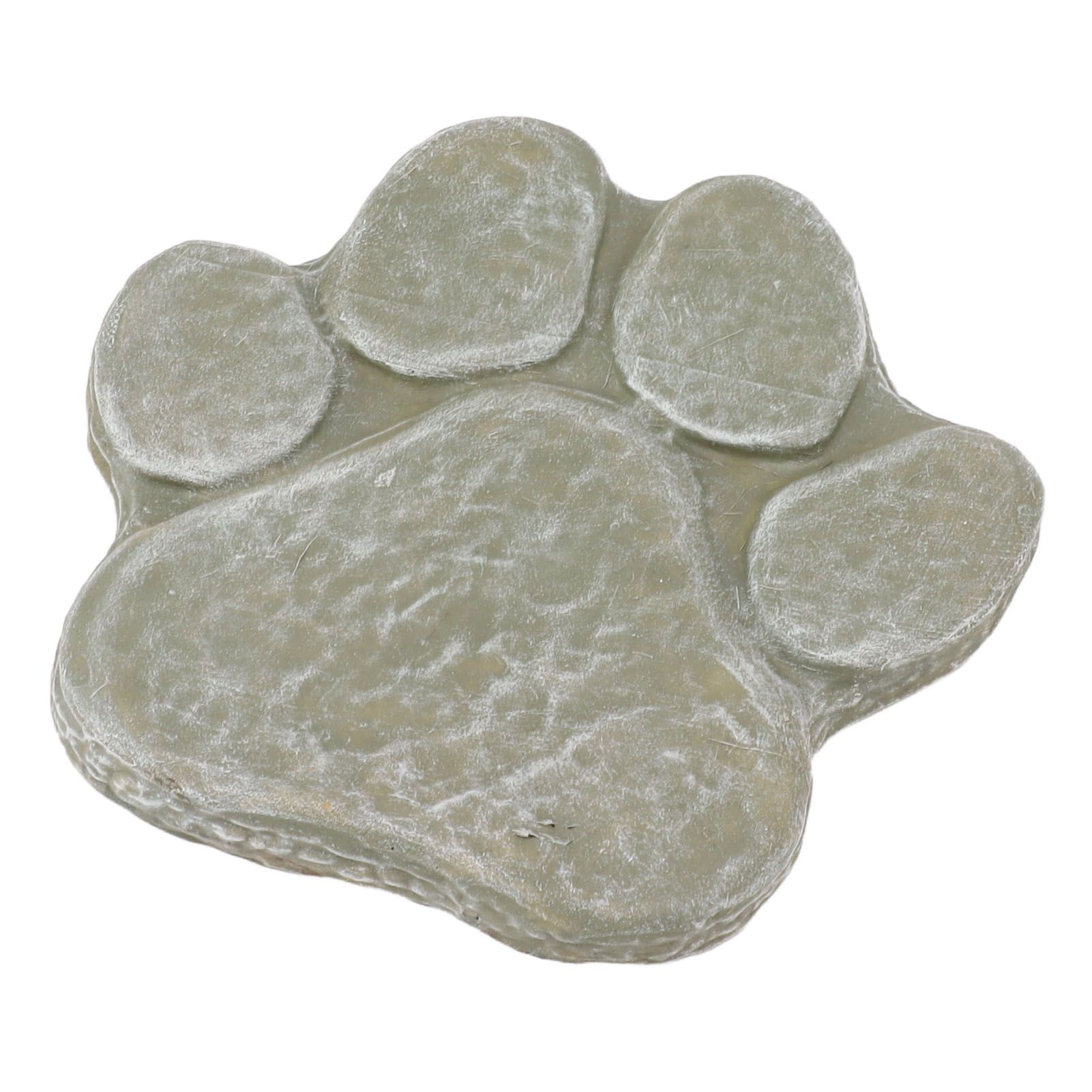 Dog Pawprint Memorial Stone DIY Lettering Dog Grave Marker Pet Monument for Outdoor Lawn Patio Mossy Green - Image 6