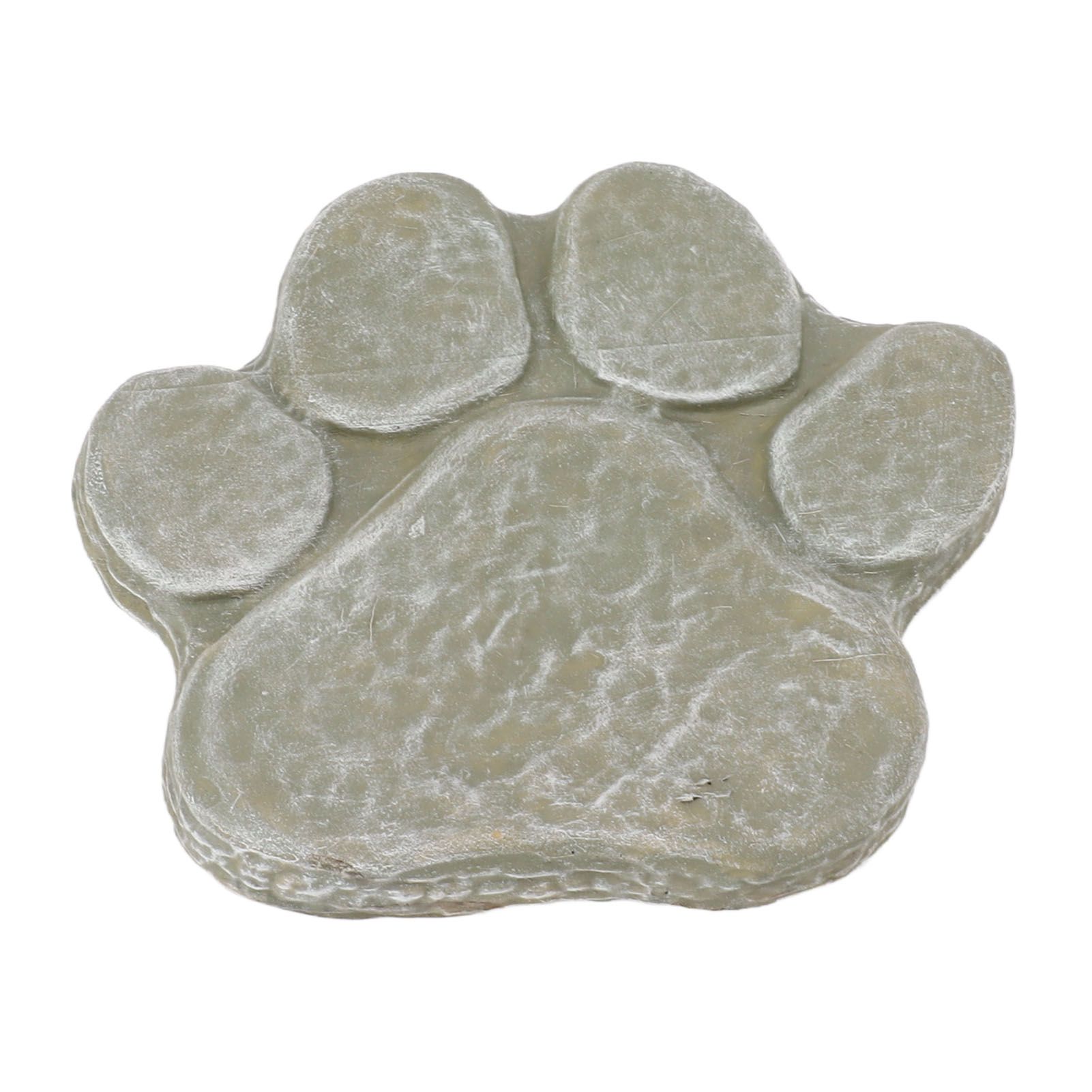Dog Pawprint Memorial Stone DIY Lettering Dog Grave Marker Pet Monument for Outdoor Lawn Patio Mossy Green - Image 7