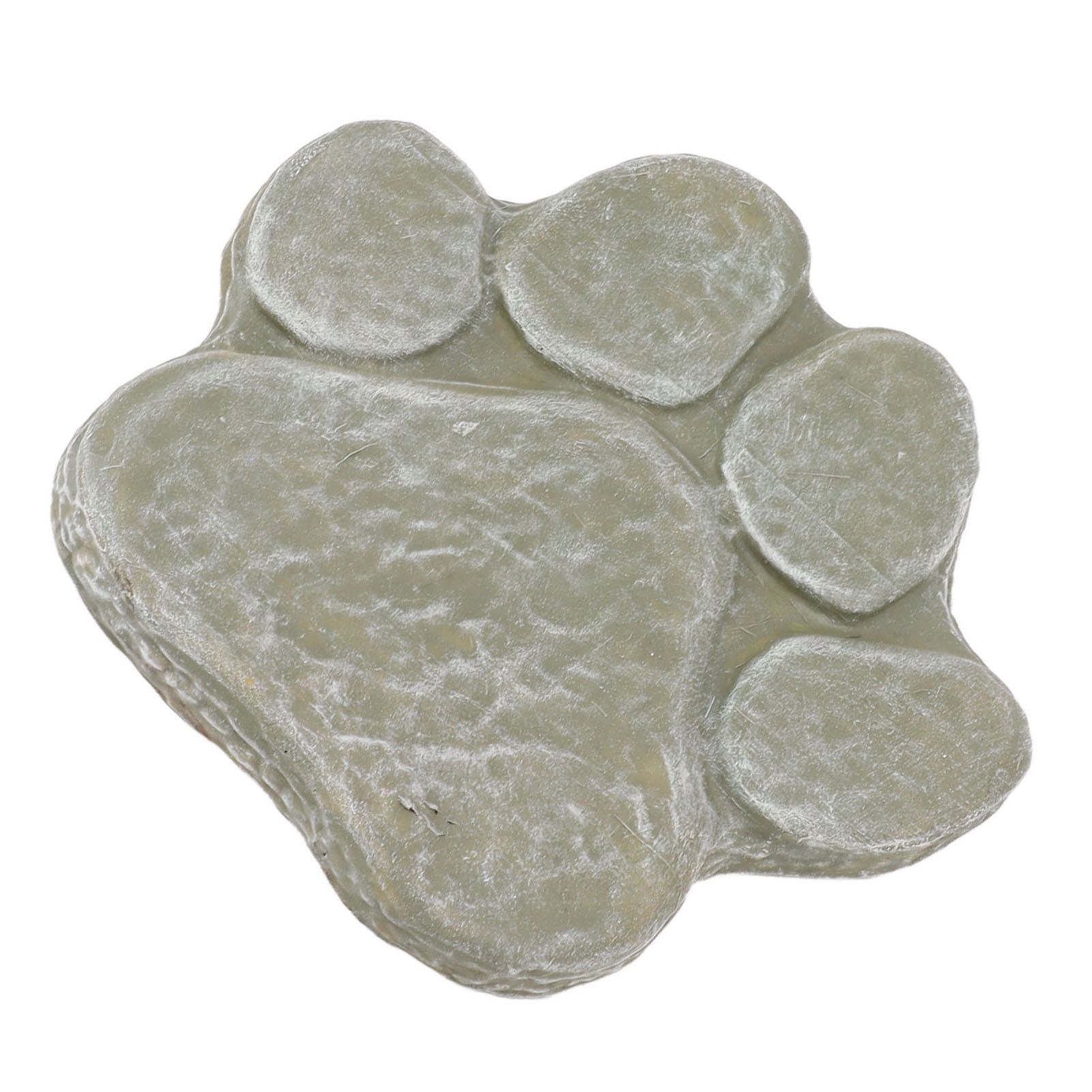Dog Pawprint Memorial Stone DIY Lettering Dog Grave Marker Pet Monument for Outdoor Lawn Patio Mossy Green - Image 8