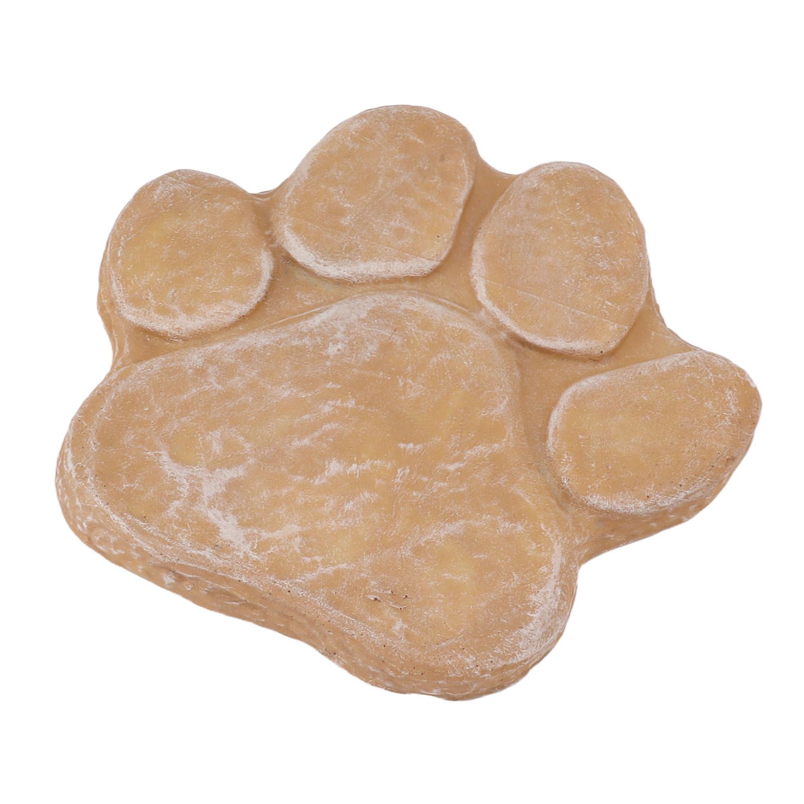 Dog Pawprint Memorial Stone DIY Lettering Dog Grave Marker Pet Monument for Outdoor Lawn Patio Sandy Yellow - Image 6