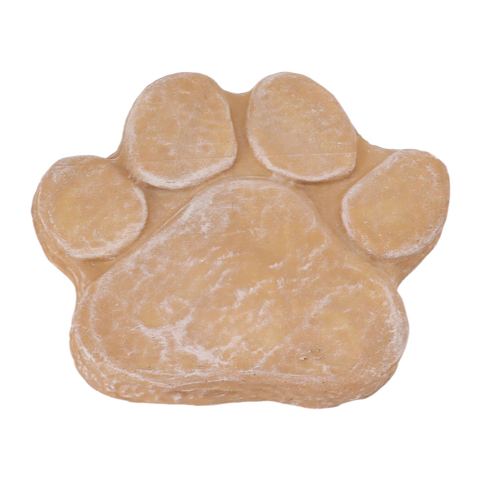 Dog Pawprint Memorial Stone DIY Lettering Dog Grave Marker Pet Monument for Outdoor Lawn Patio Sandy Yellow - Image 7