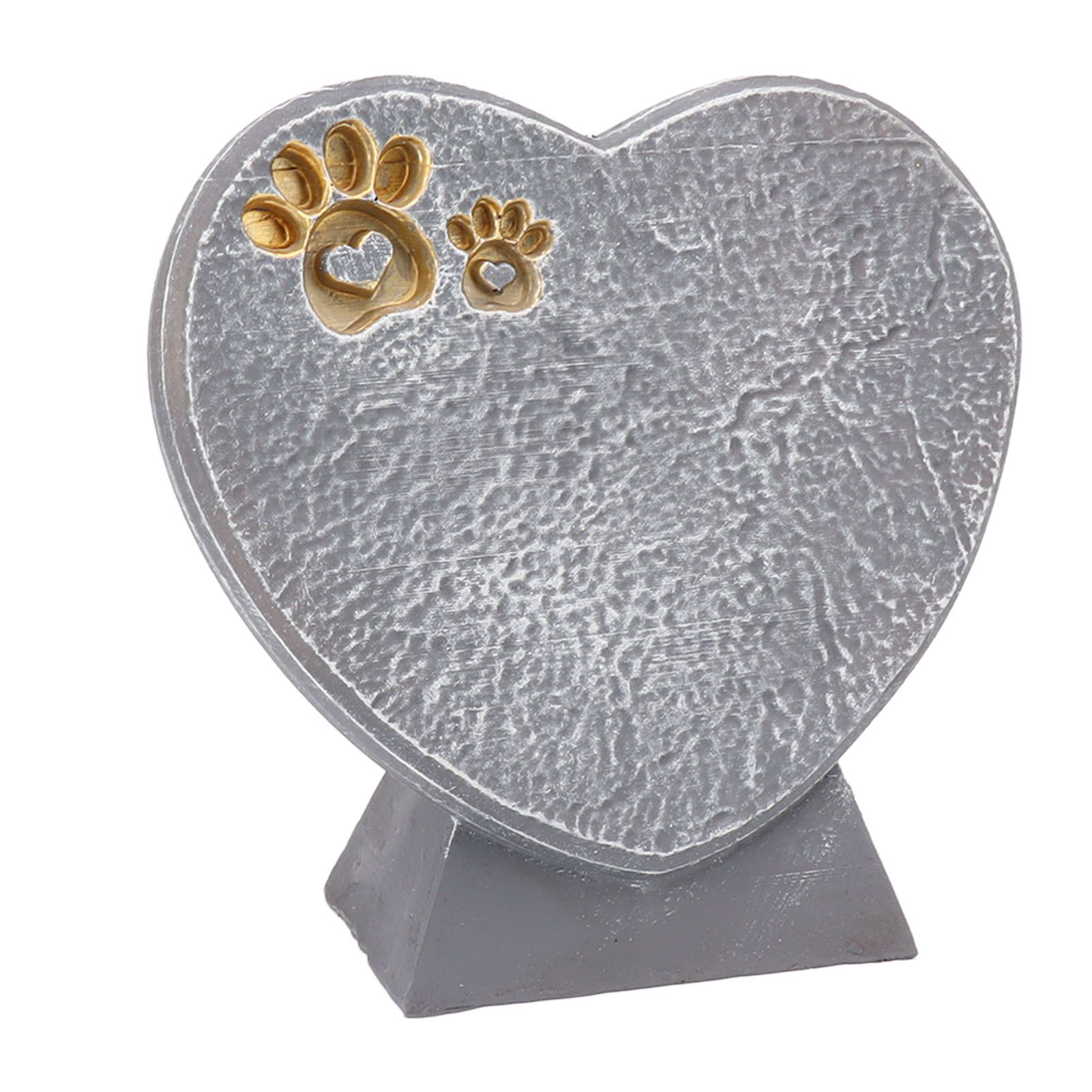 Heart Shaped Animal Tombstone DIY Resin Dog Pet Memorial Stone Outdoor Courtyard Decoration Ornaments Standing Rock Grey - Image 2
