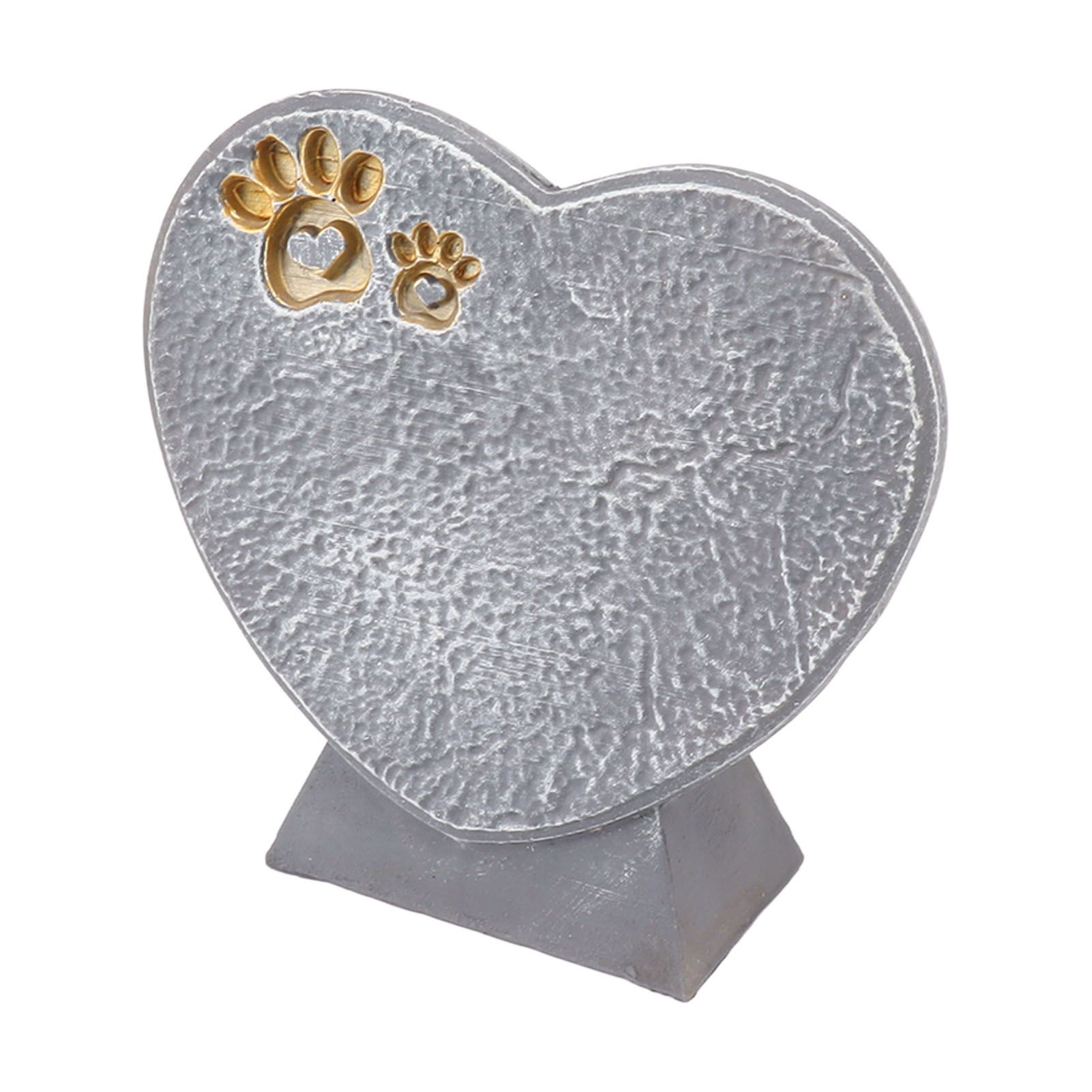 Heart Shaped Animal Tombstone DIY Resin Dog Pet Memorial Stone Outdoor Courtyard Decoration Ornaments Standing Rock Grey - Image 4