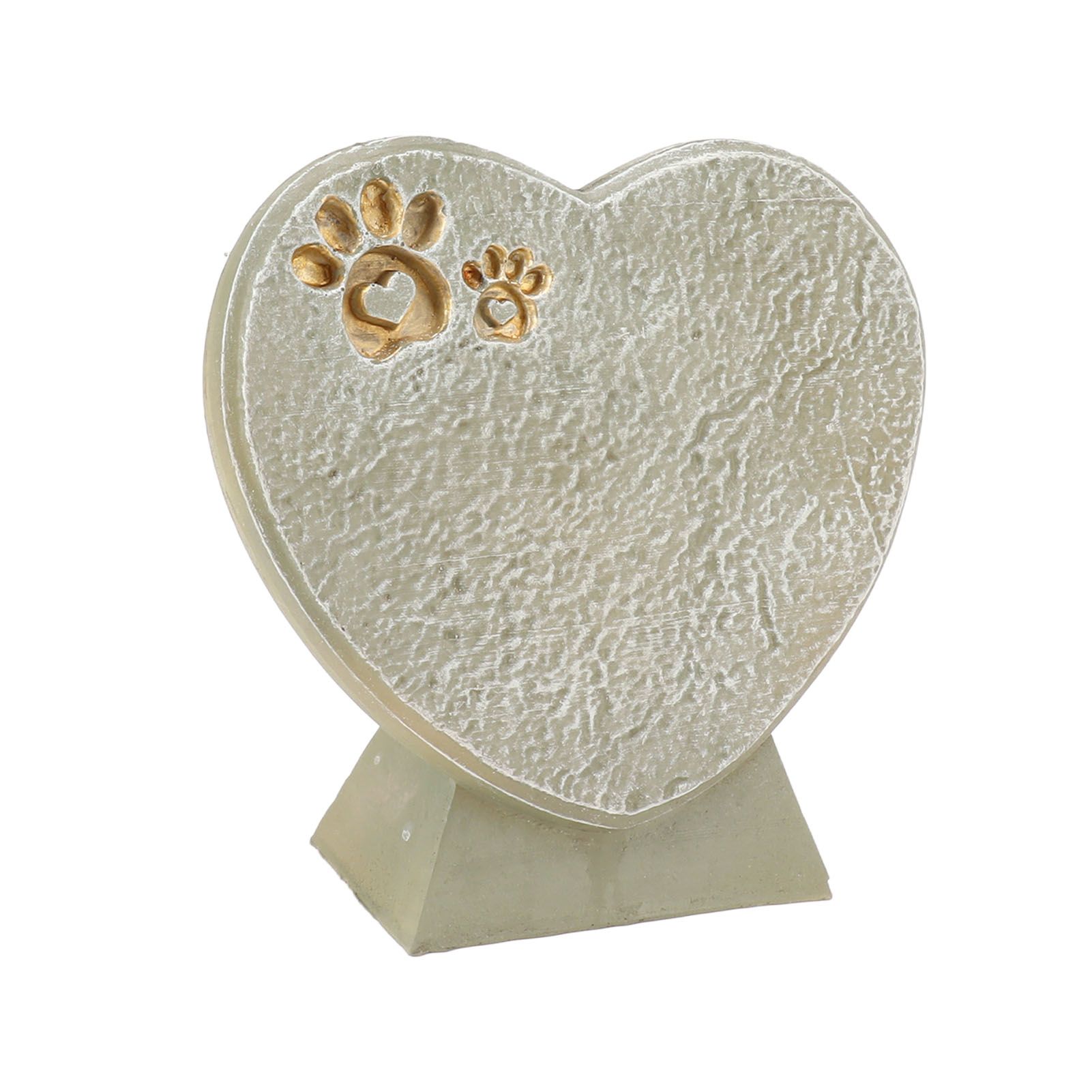 Heart Shaped Animal Tombstone DIY Resin Dog Pet Memorial Stone Outdoor Courtyard Decoration Ornaments Standing Mossy Green - Image 2