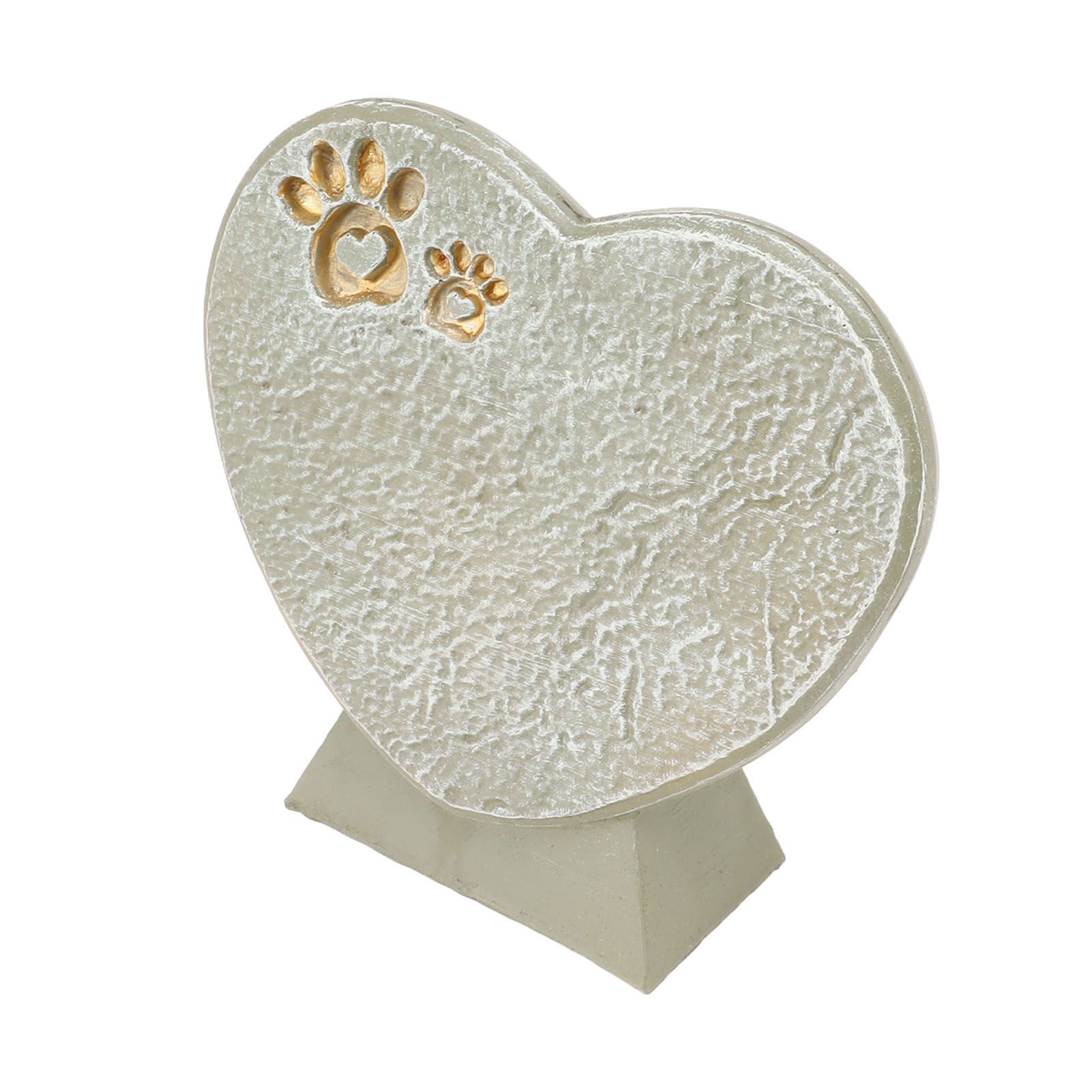 Heart Shaped Animal Tombstone DIY Resin Dog Pet Memorial Stone Outdoor Courtyard Decoration Ornaments Standing Mossy Green - Image 3