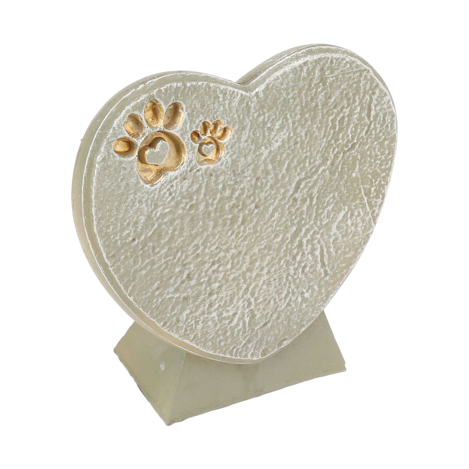 Heart Shaped Animal Tombstone DIY Resin Dog Pet Memorial Stone Outdoor Courtyard Decoration Ornaments Standing Mossy Green - Image 4