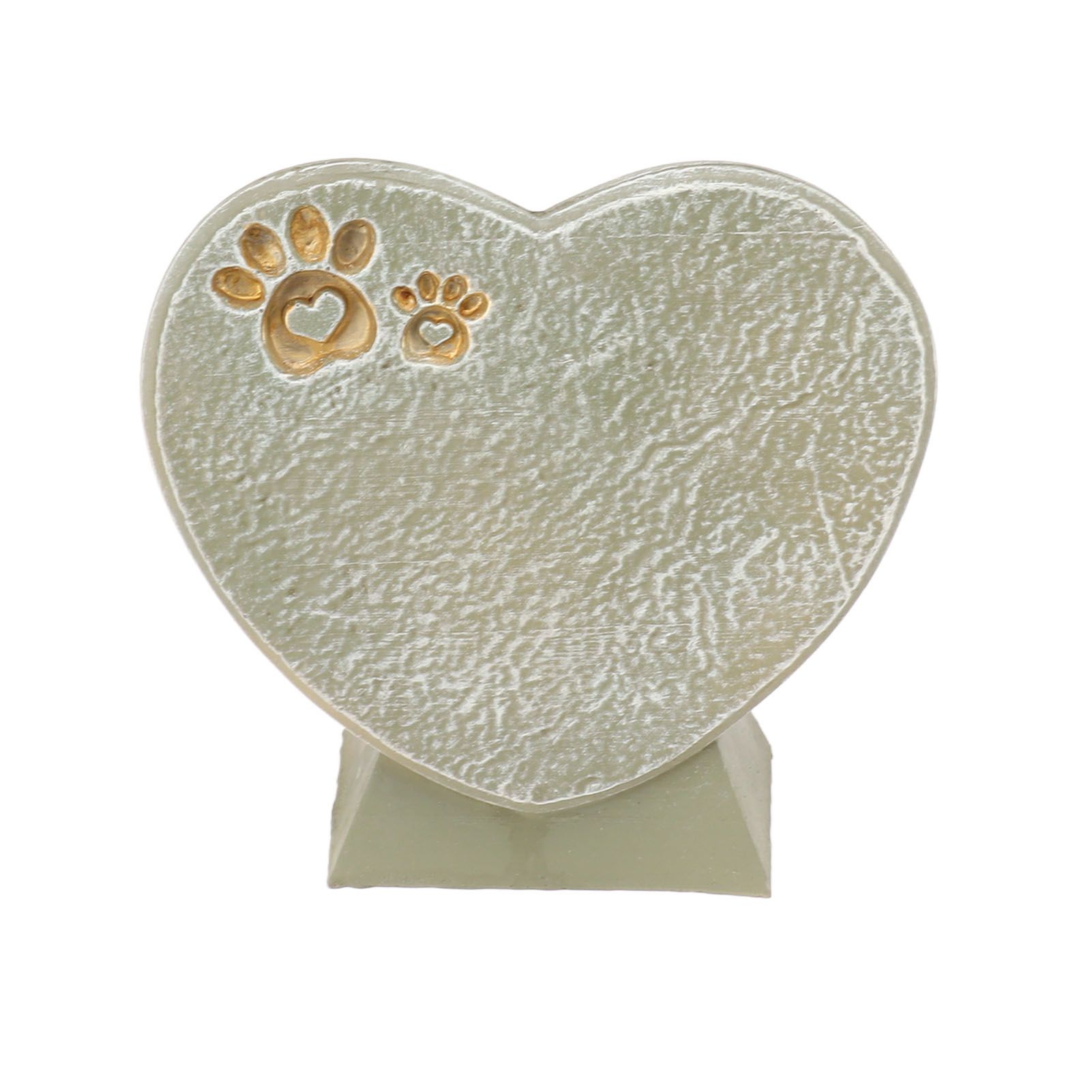 Heart Shaped Animal Tombstone DIY Resin Dog Pet Memorial Stone Outdoor Courtyard Decoration Ornaments Standing Mossy Green - Image 5