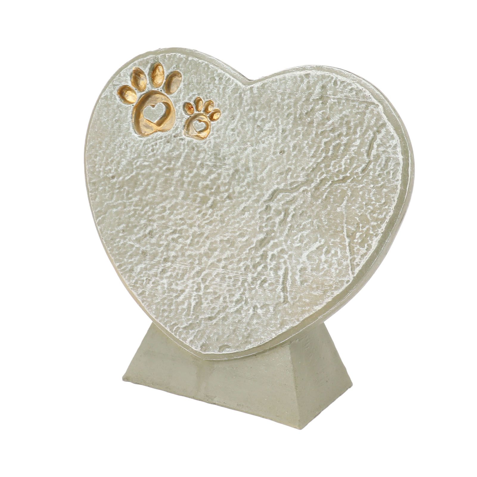 Heart Shaped Animal Tombstone DIY Resin Dog Pet Memorial Stone Outdoor Courtyard Decoration Ornaments Standing Mossy Green - Image 6